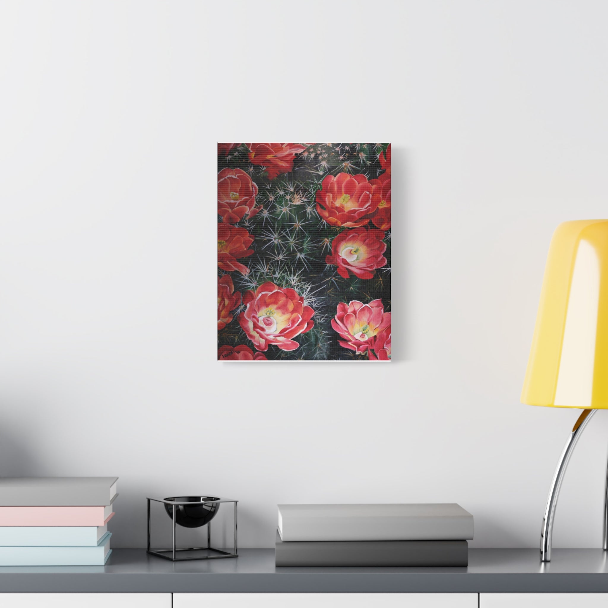 Cactus Flower - Canvas Fine Art Print