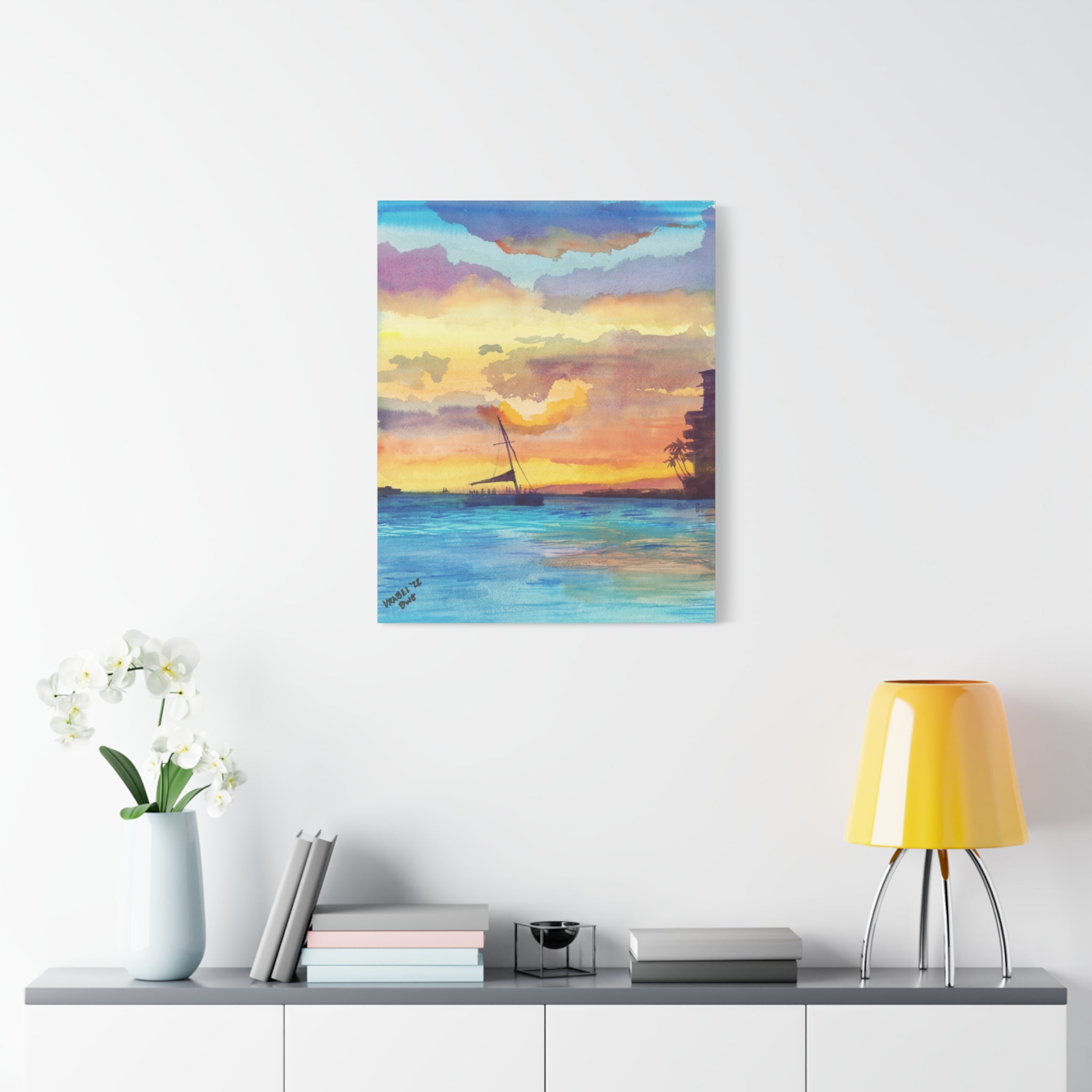 Afternoon Catamaran - Canvas Fine Art Print