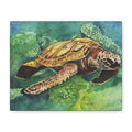 Deep Sea Honu - Canvas Fine Art Print