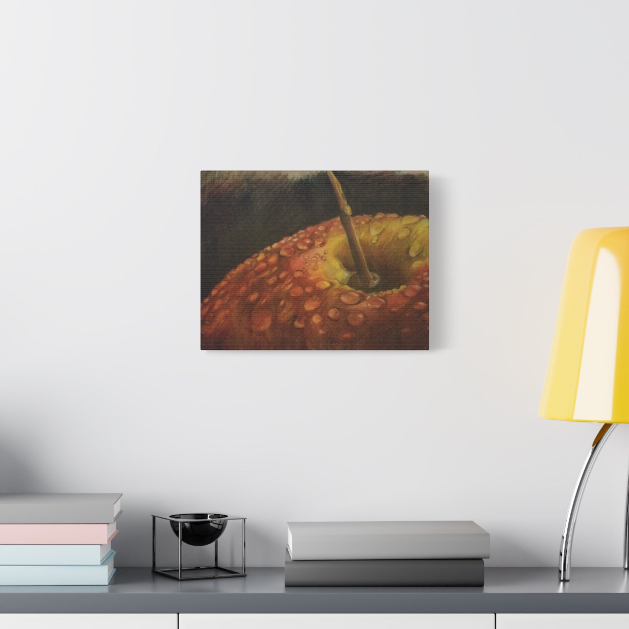 Apple Closeup - Canvas Fine Art Print