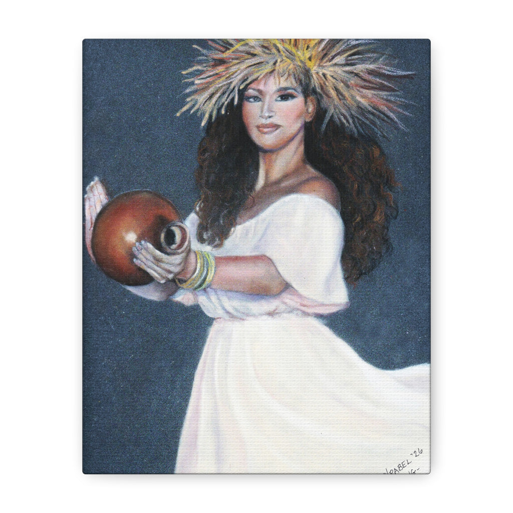 She Holds the Song - Canvas Fine Art Print