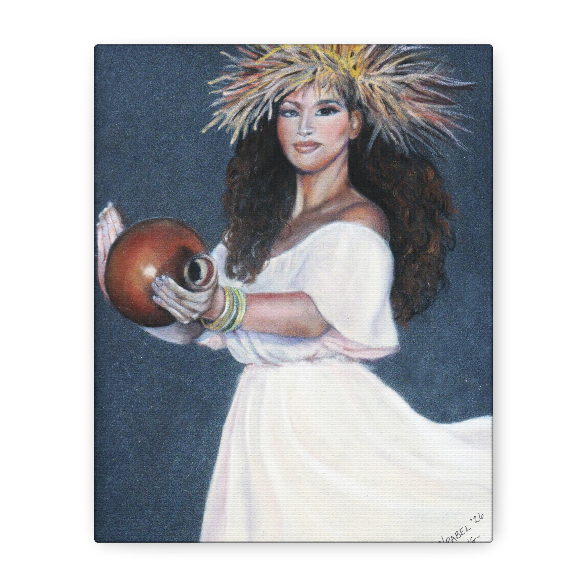 She Holds the Song - Canvas Fine Art Print