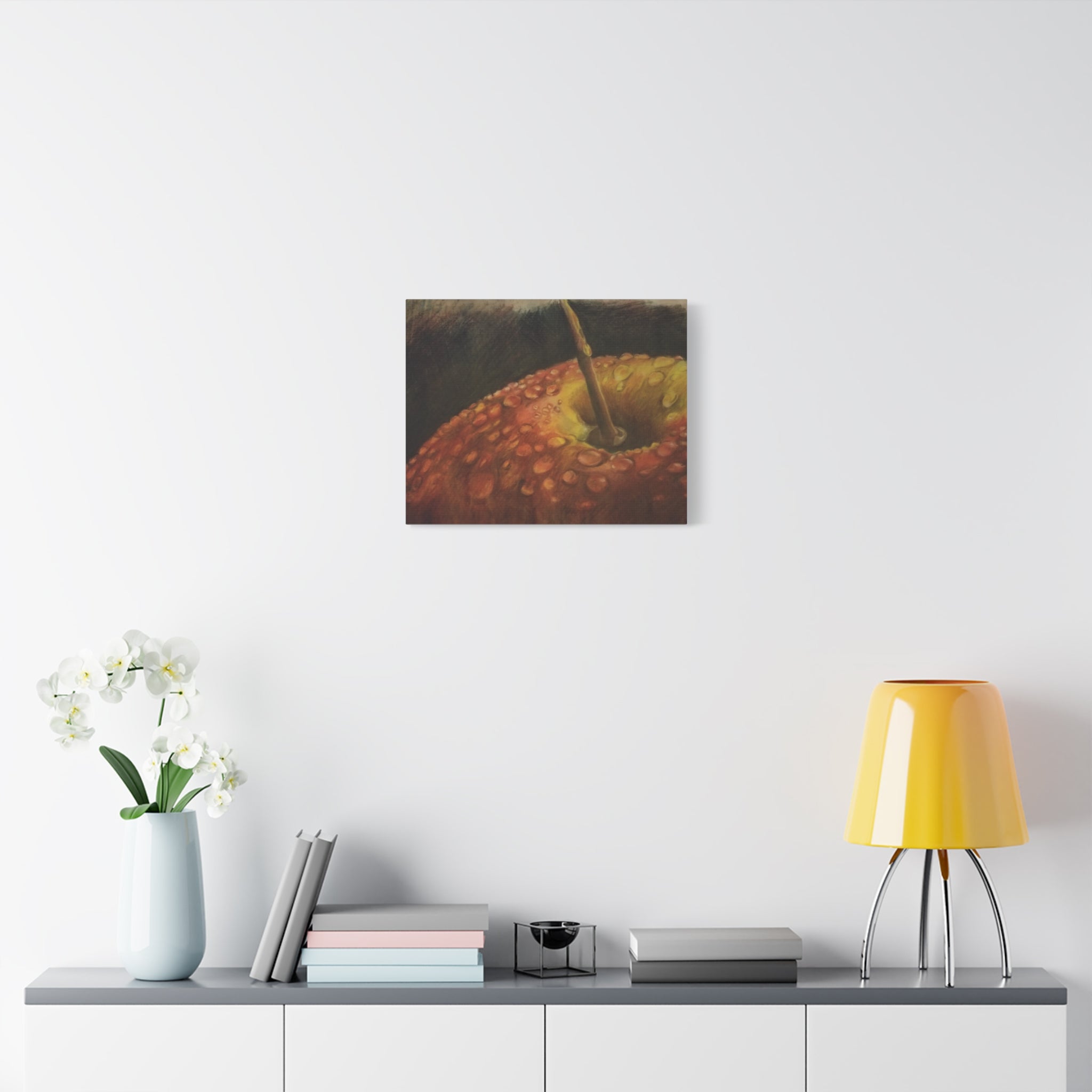 Apple Closeup - Canvas Fine Art Print