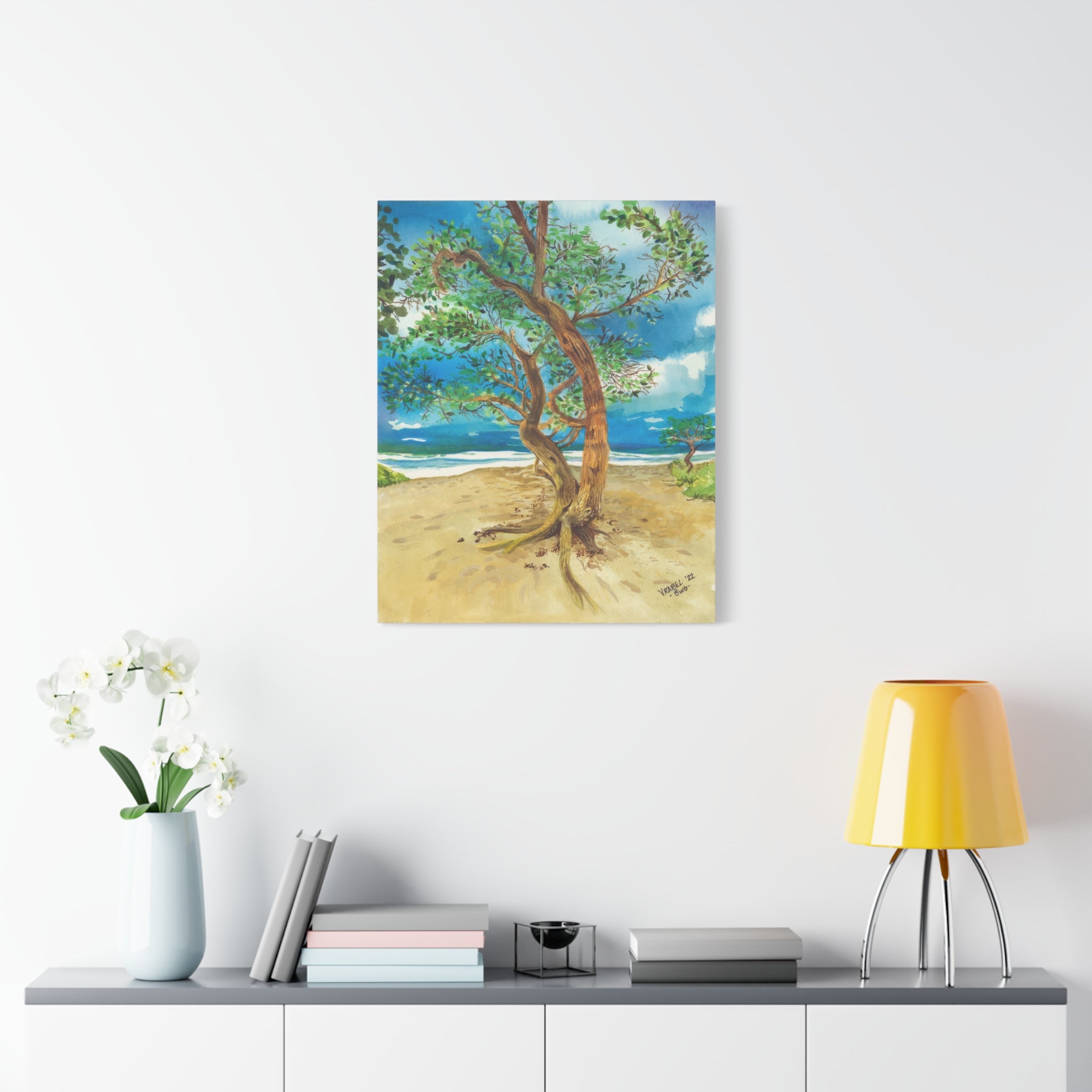 Beach Tree - Canvas Fine Art Print