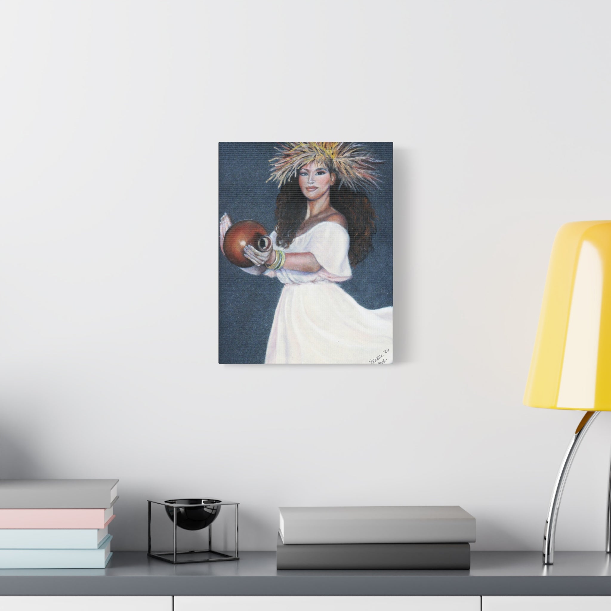 She Holds the Song - Canvas Fine Art Print