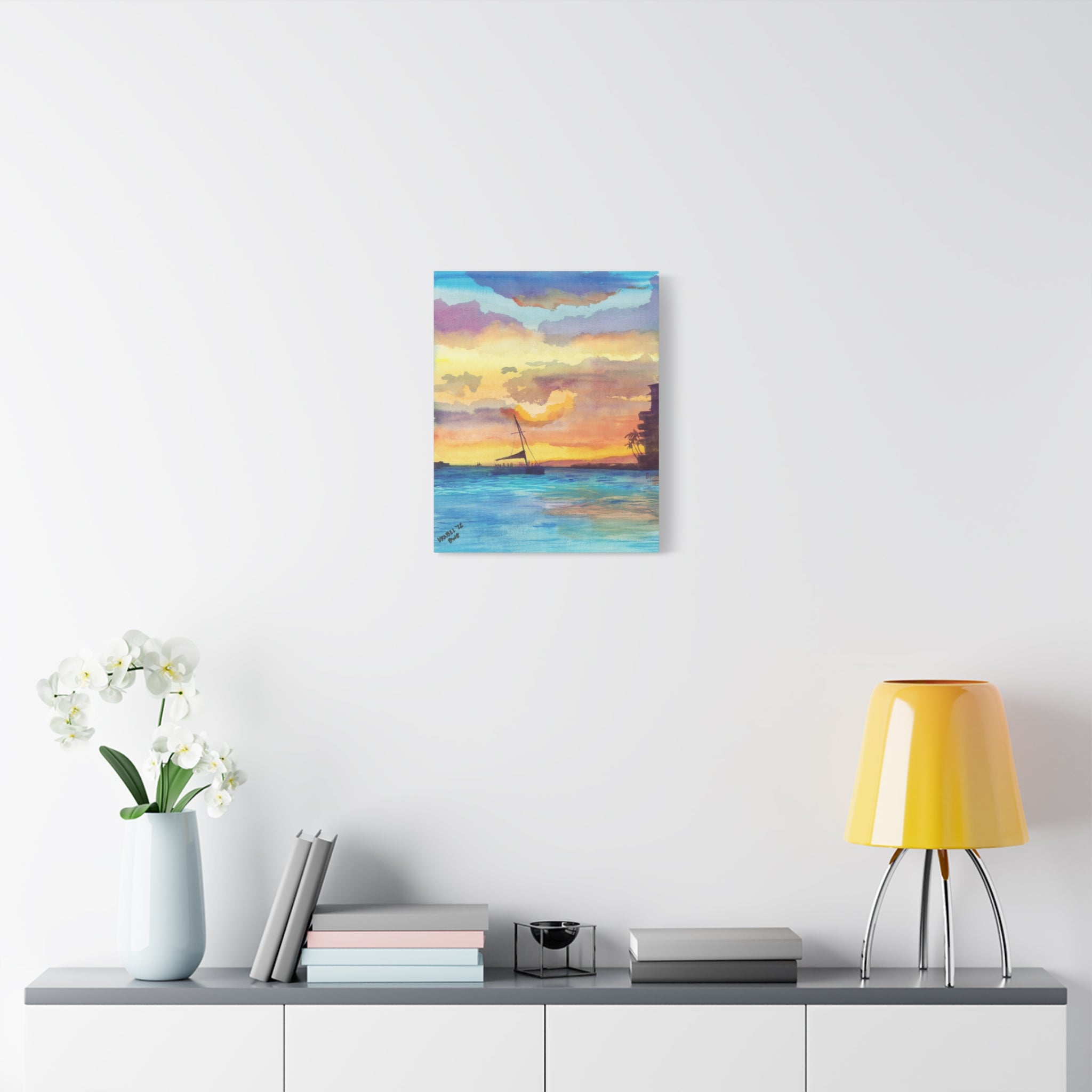 Afternoon Catamaran - Canvas Fine Art Print