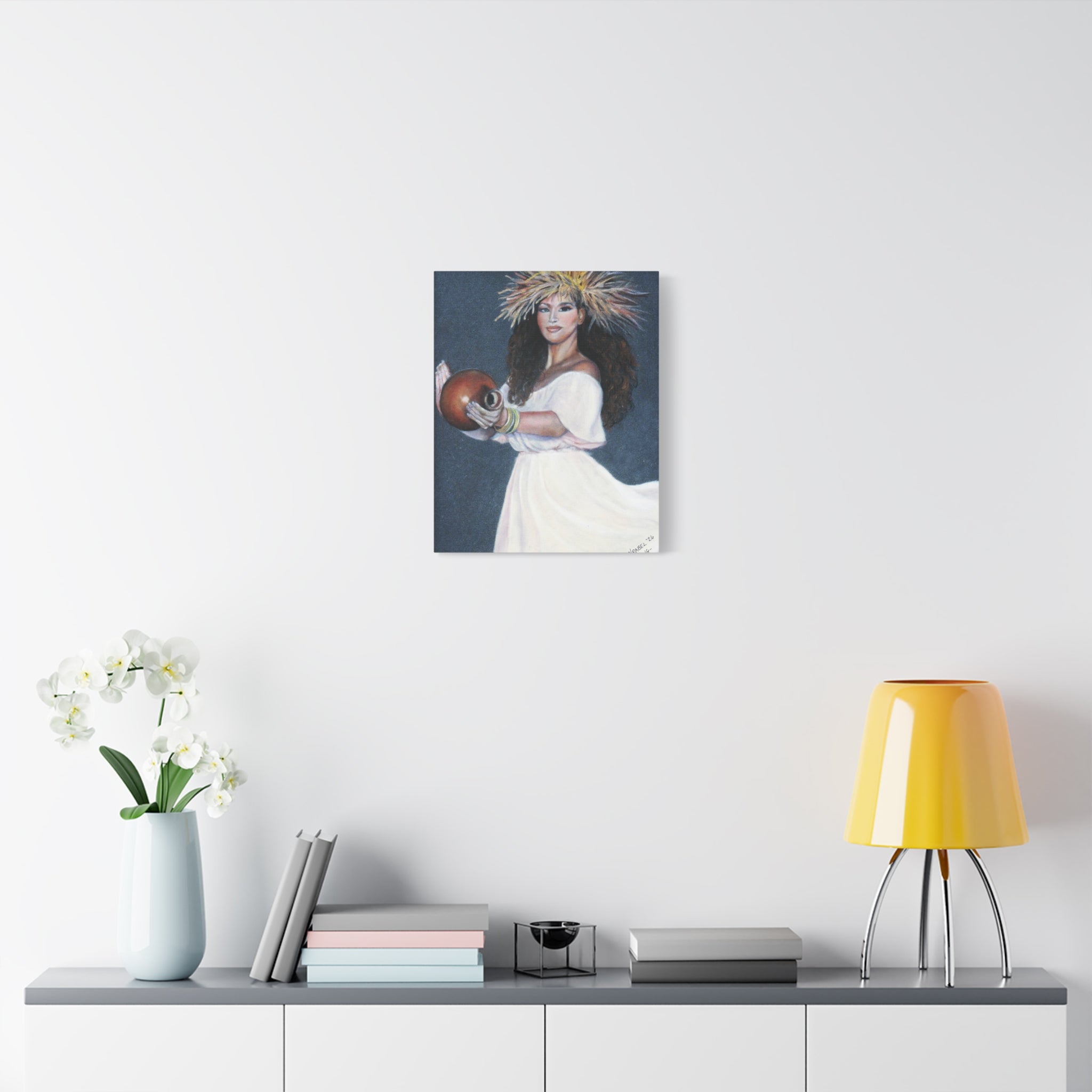 She Holds the Song - Canvas Fine Art Print