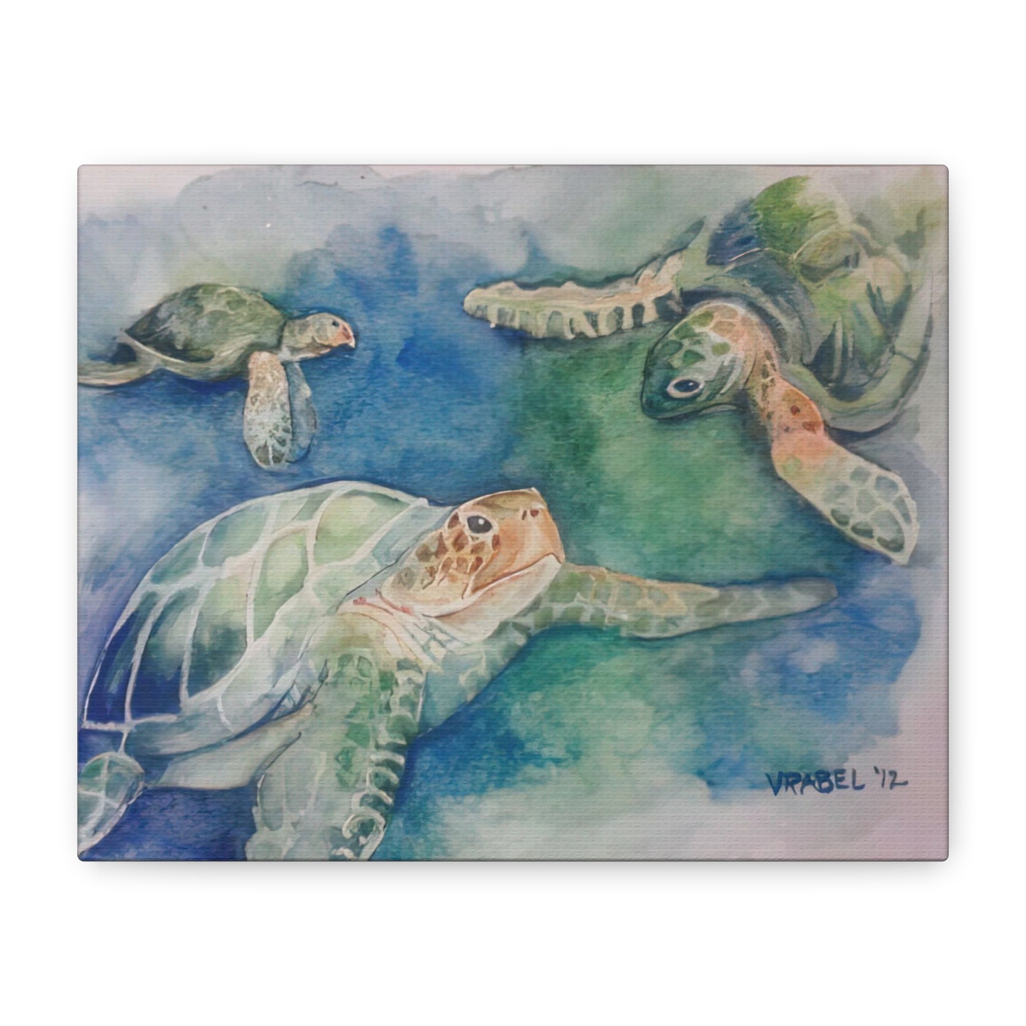 3 Honu - Canvas Fine Art Print