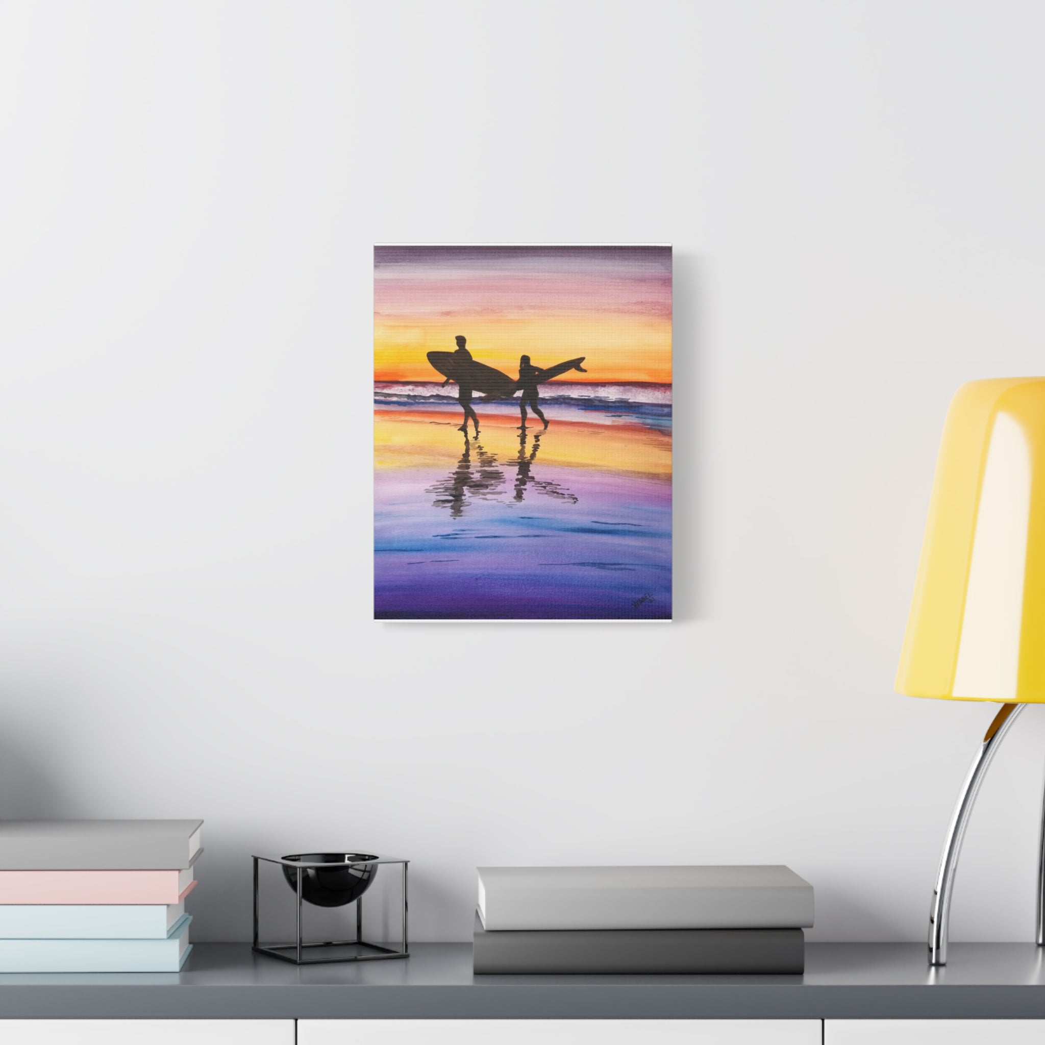 Surfboard Beach - Canvas Fine Art Print