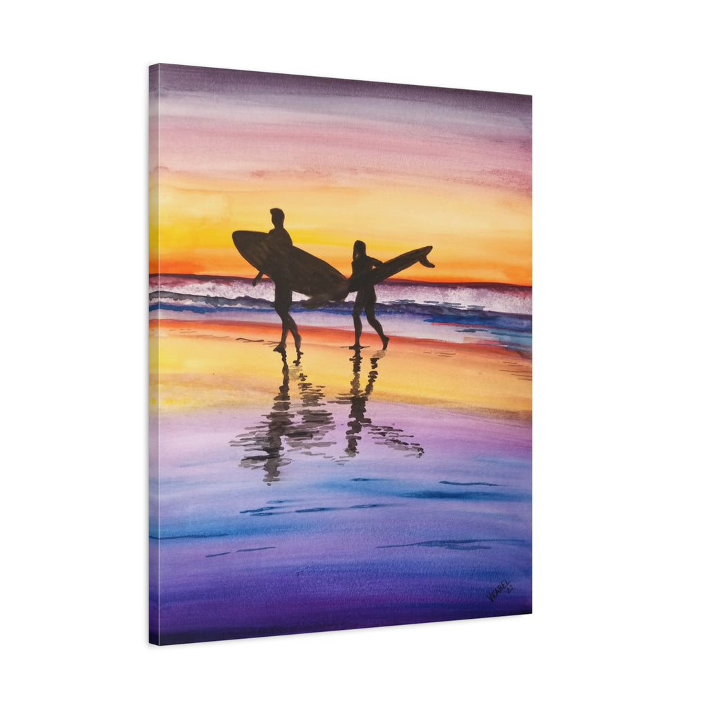 Surfboard Beach - Canvas Fine Art Print