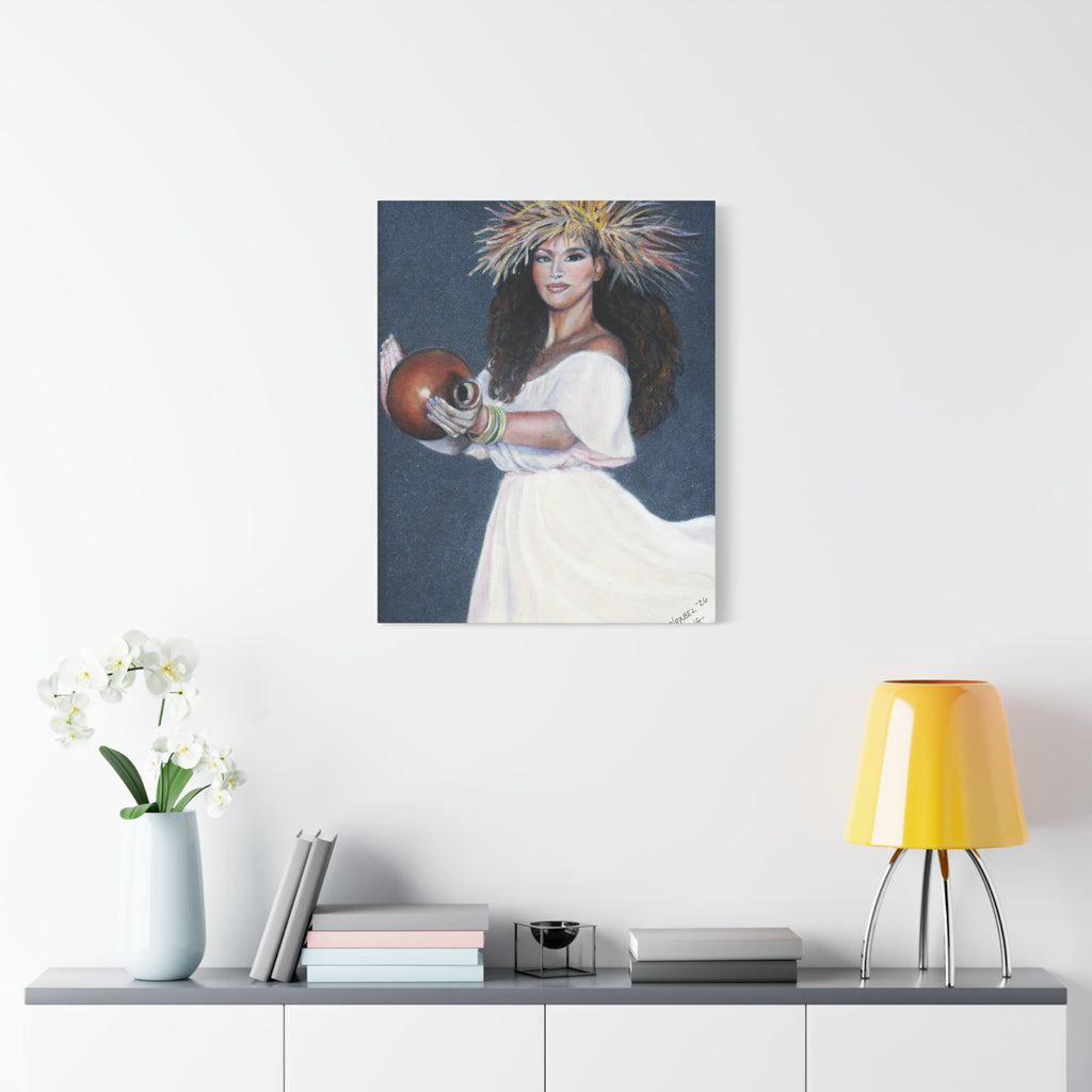 She Holds the Song - Canvas Fine Art Print