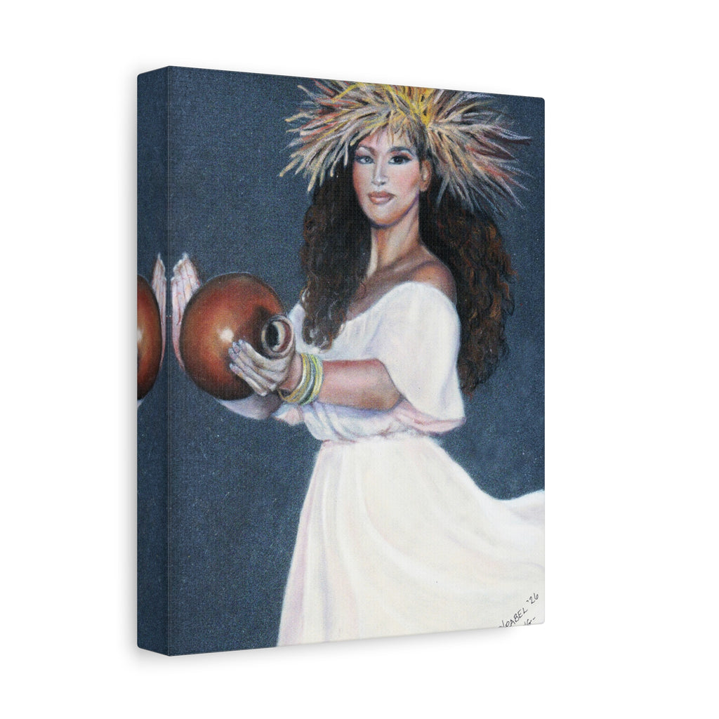 She Holds the Song - Canvas Fine Art Print