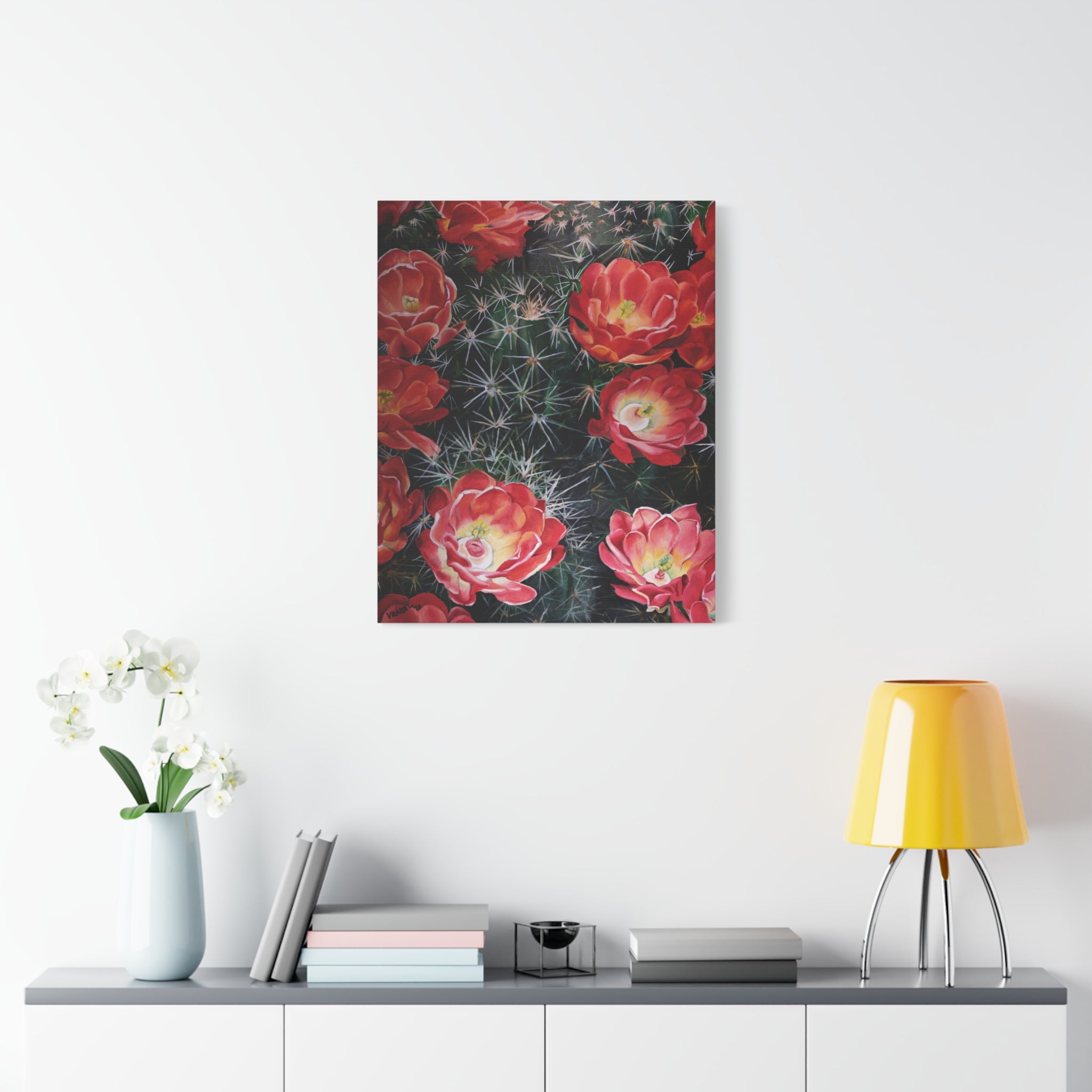 Cactus Flower - Canvas Fine Art Print