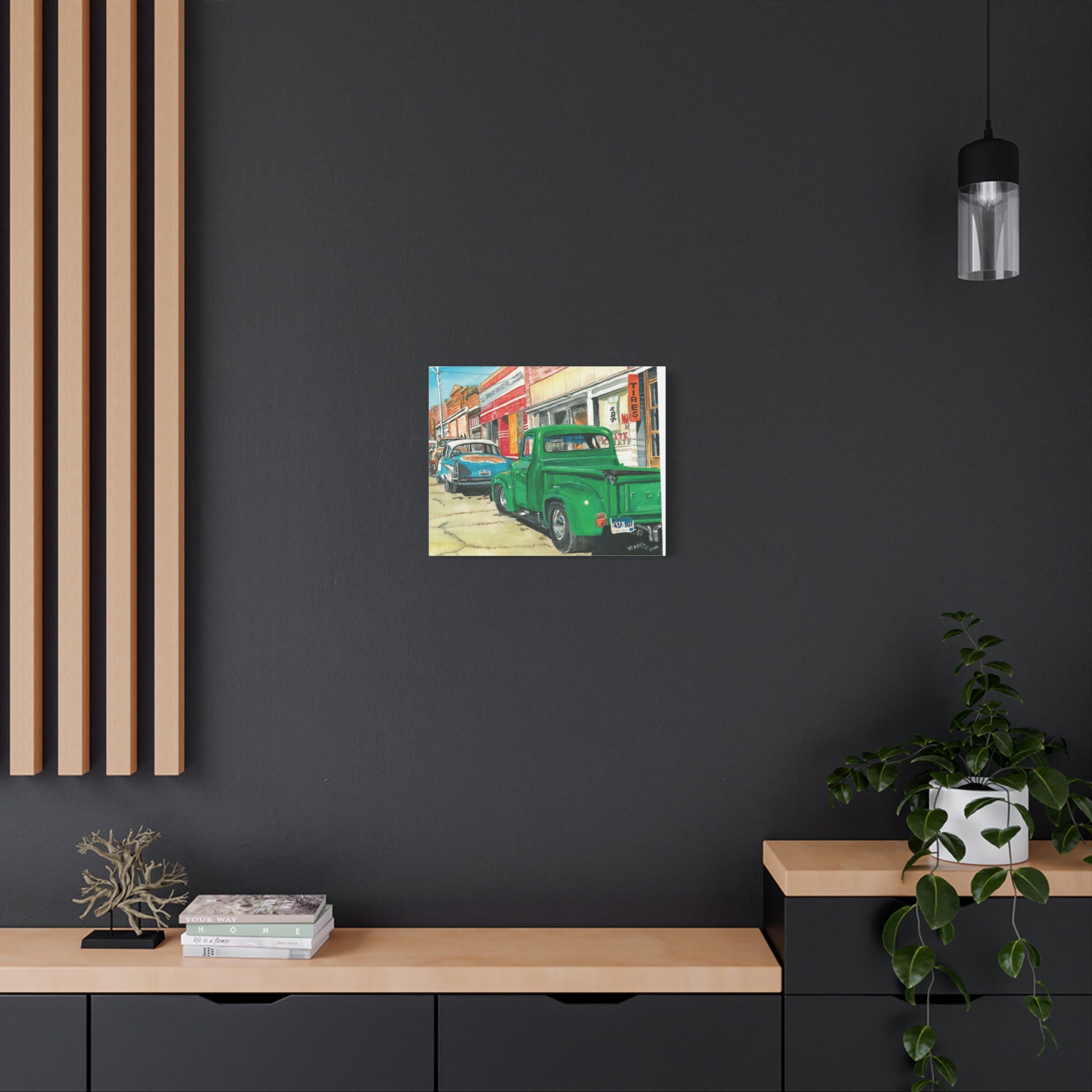 Standing on a Corner in Bisbee, Arizona - Canvas Fine Art Print