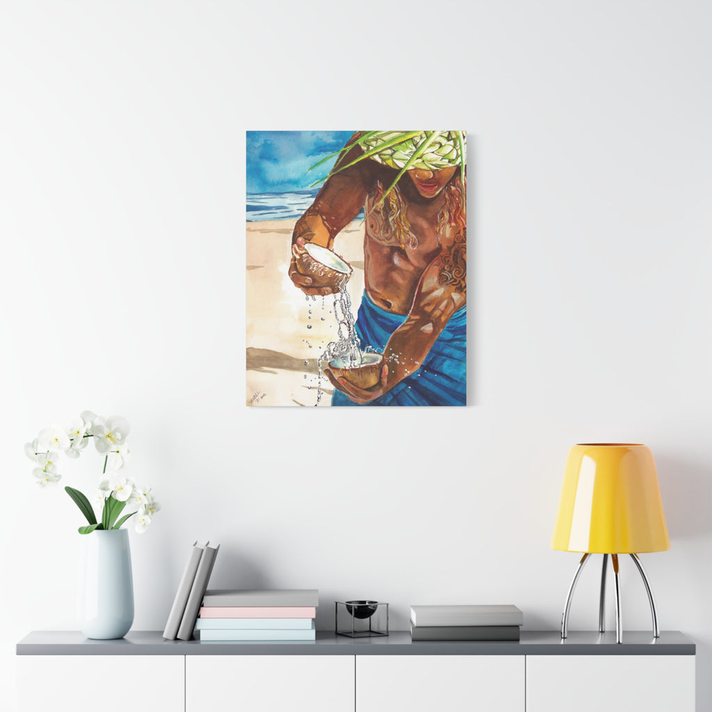 Coconut Water - Canvas Fine Art Print