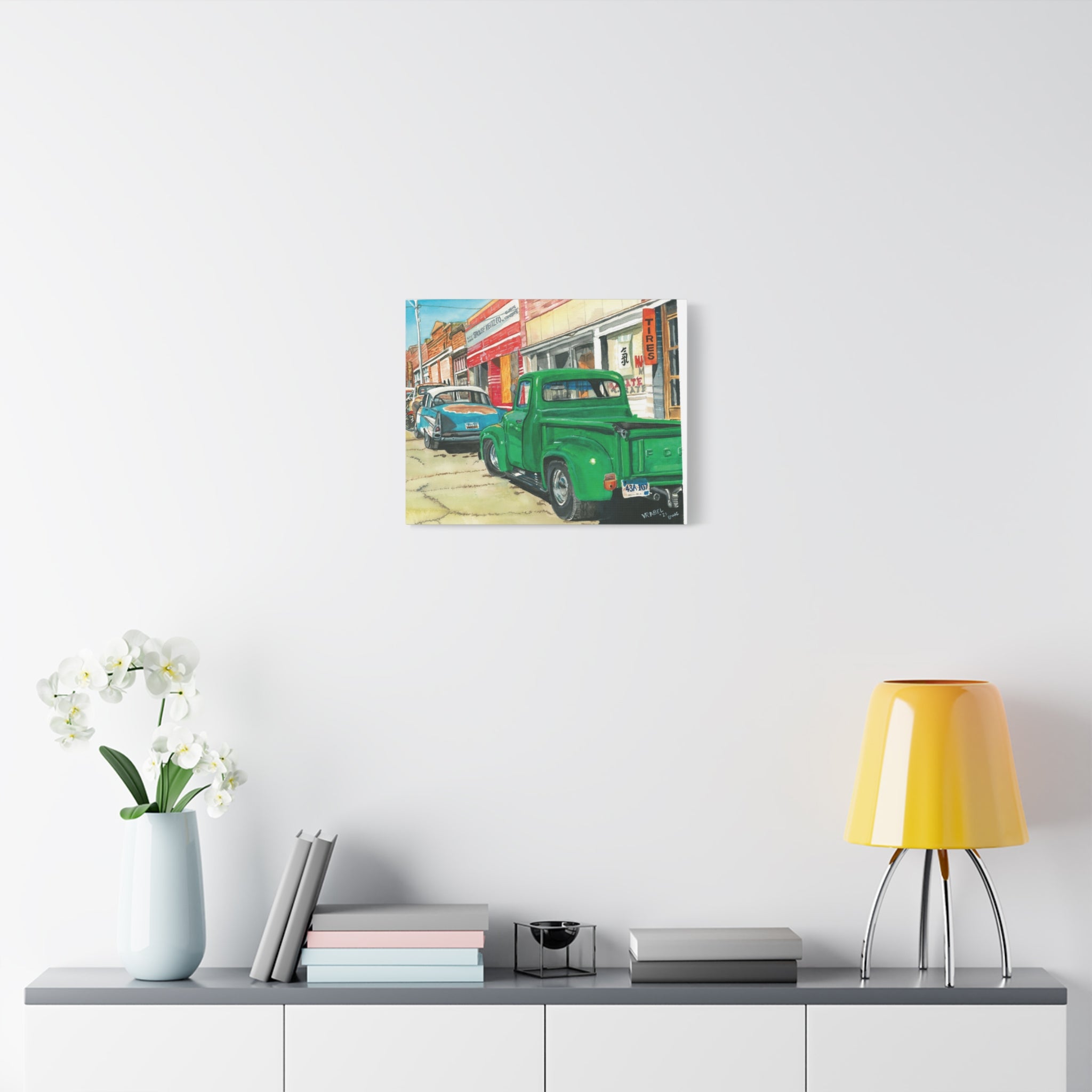 Standing on a Corner in Bisbee, Arizona - Canvas Fine Art Print