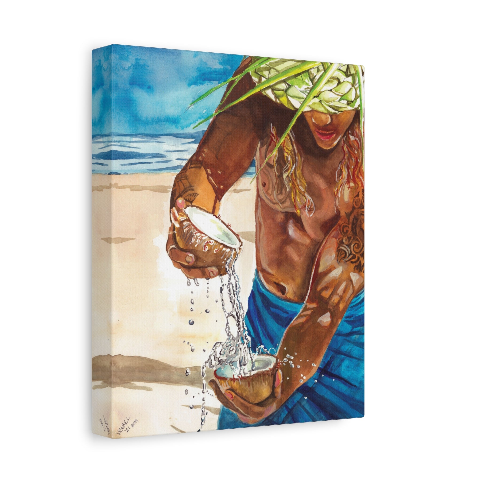 Coconut Water - Canvas Fine Art Print