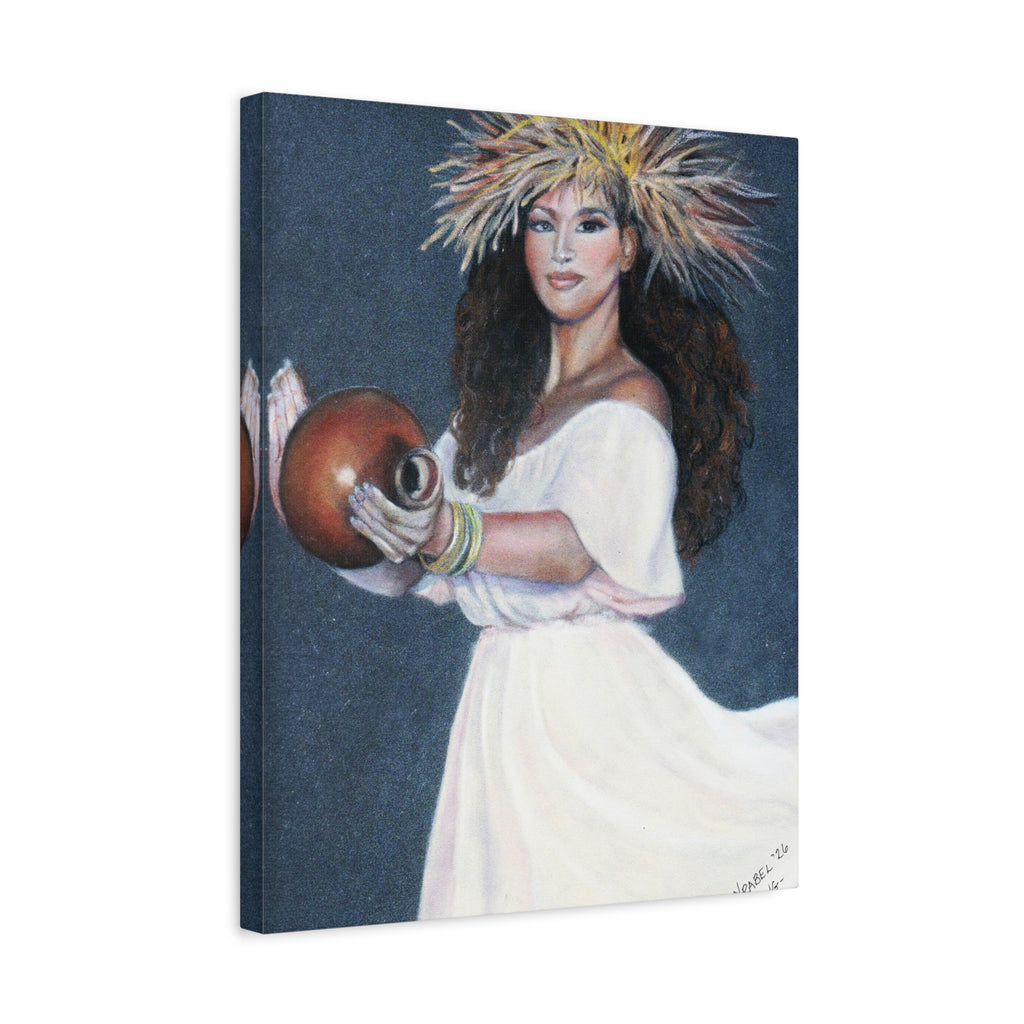 She Holds the Song - Canvas Fine Art Print