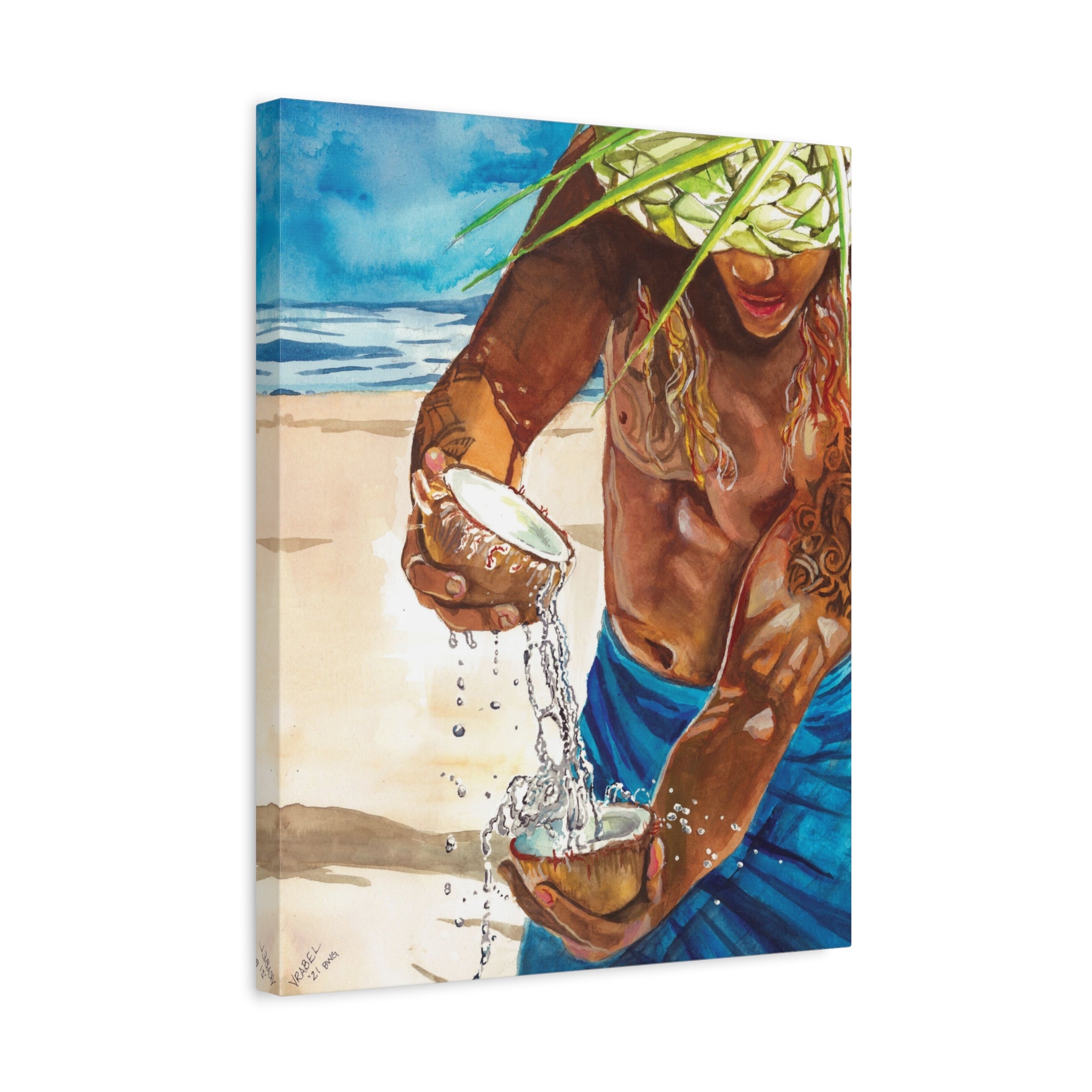 Coconut Water - Canvas Fine Art Print