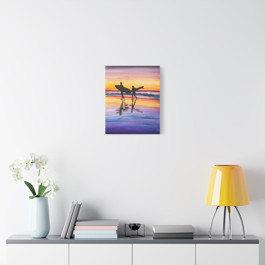 Surfboard Beach - Canvas Fine Art Print