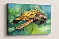 Deep Sea Honu - Canvas