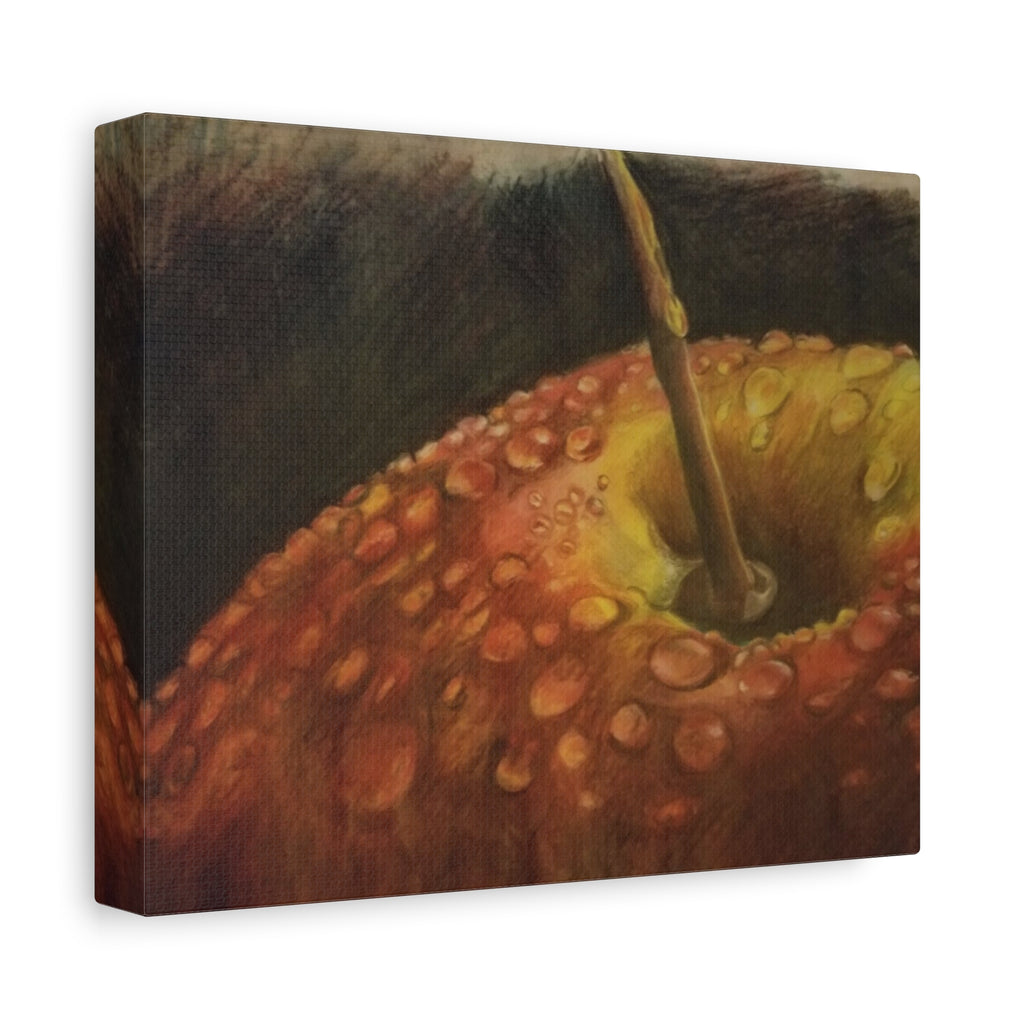 Apple Closeup - Canvas Fine Art Print