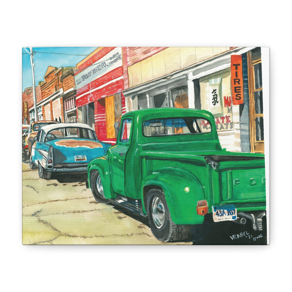 Standing on a Corner in Bisbee, Arizona - Canvas Fine Art Print