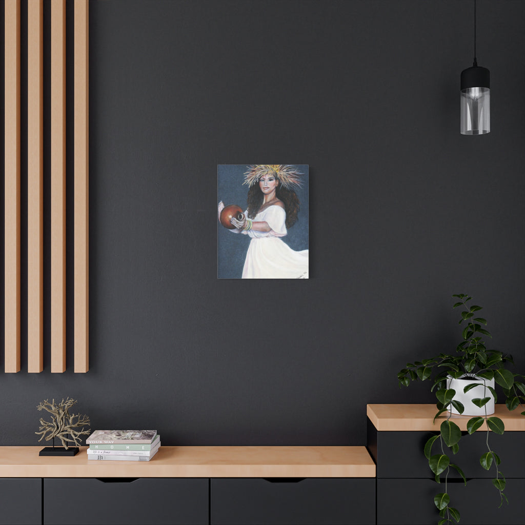She Holds the Song - Canvas Fine Art Print