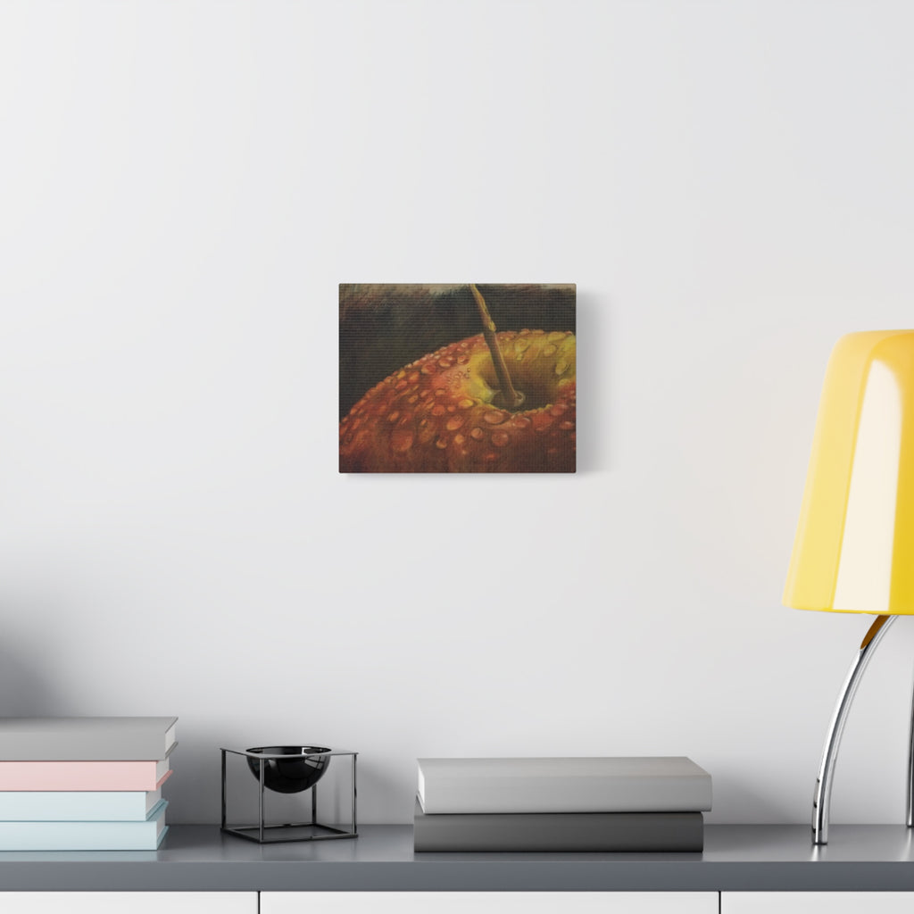 Apple Closeup - Canvas Fine Art Print