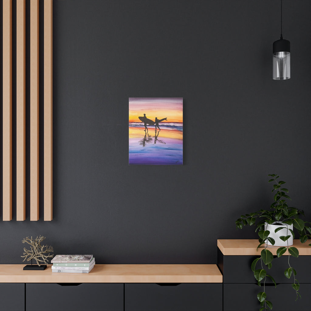 Surfboard Beach - Canvas Fine Art Print