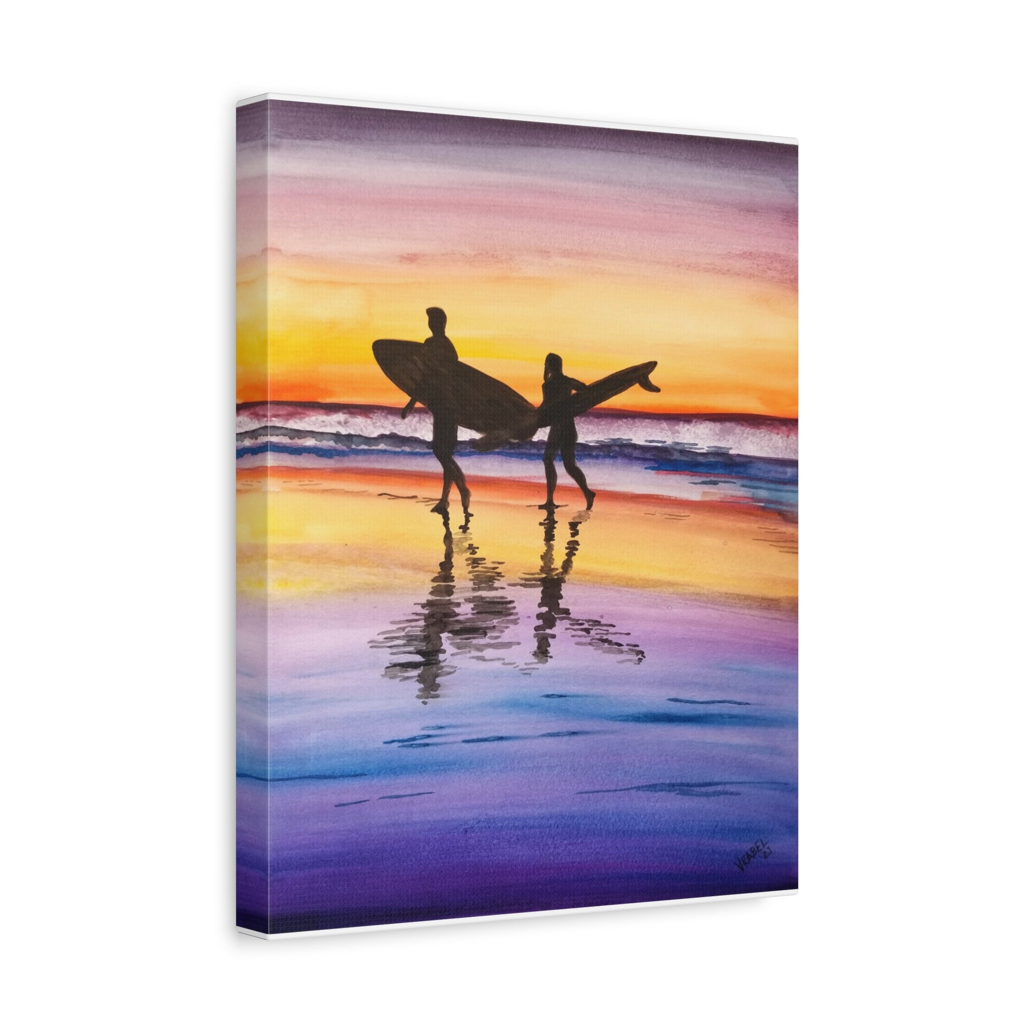 Surfboard Beach - Canvas Fine Art Print