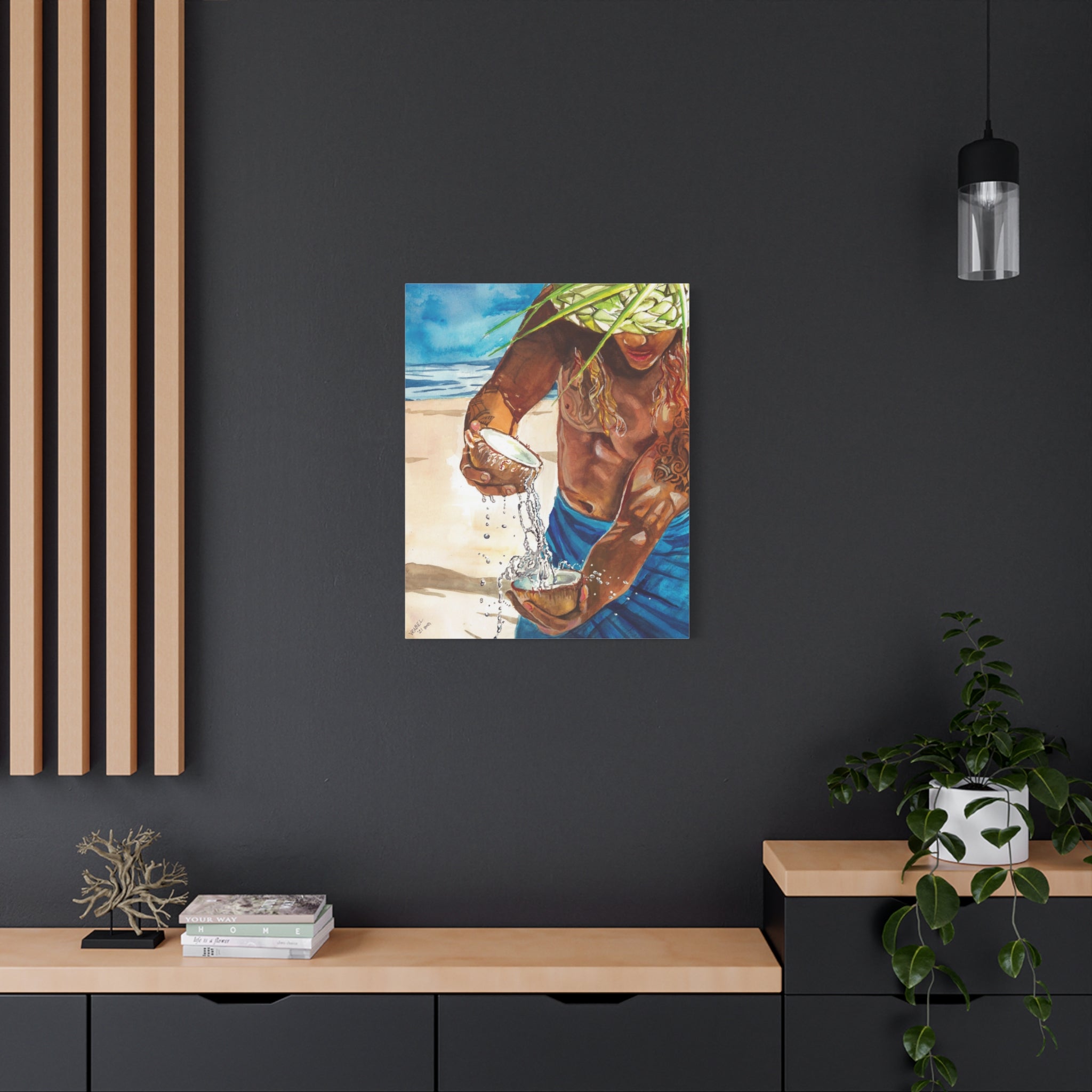 Coconut Water - Canvas Fine Art Print
