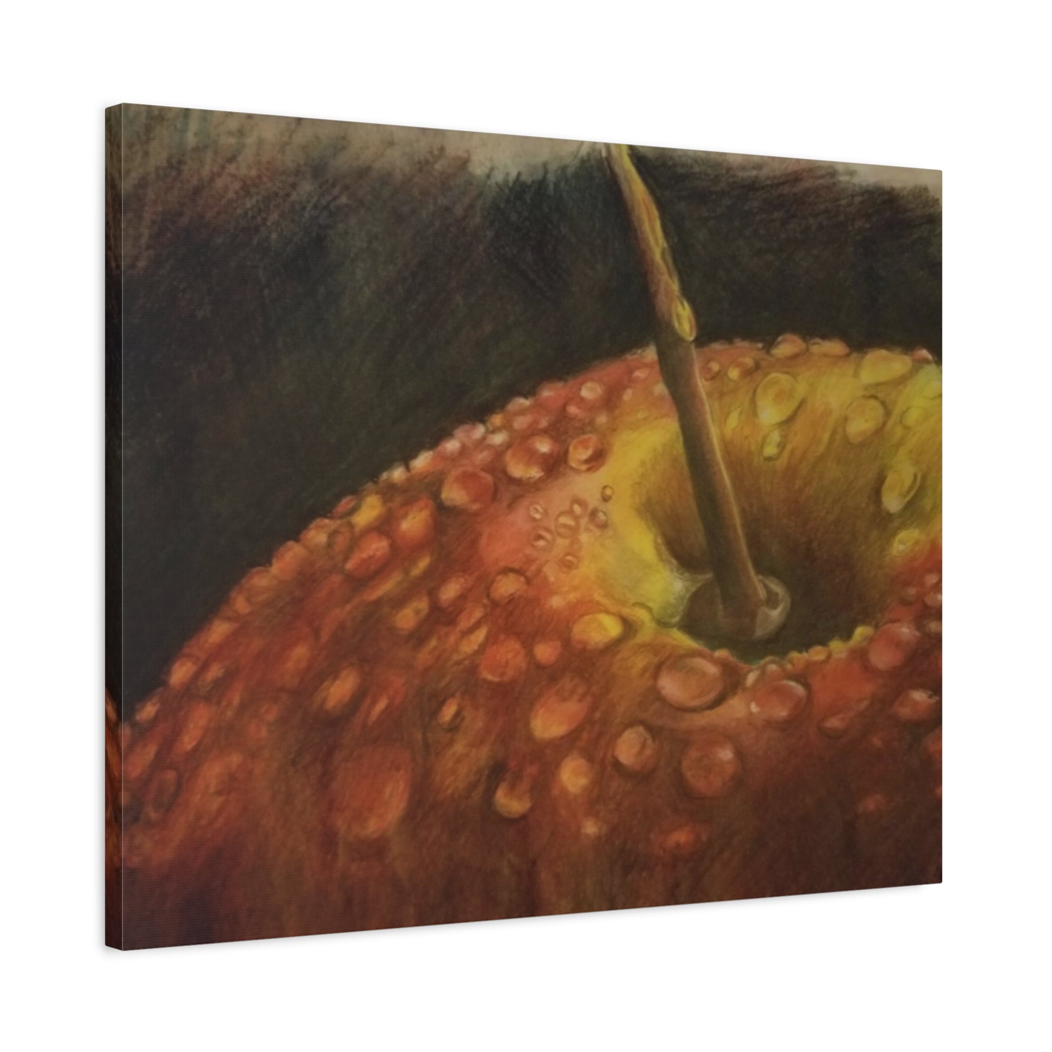 Apple Closeup - Canvas Fine Art Print