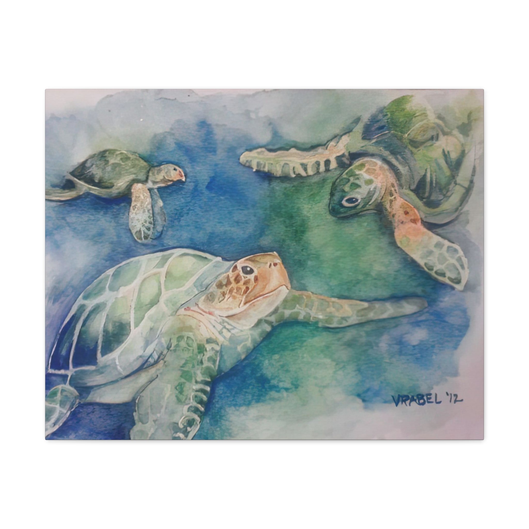 3 Honu - Canvas Fine Art Print