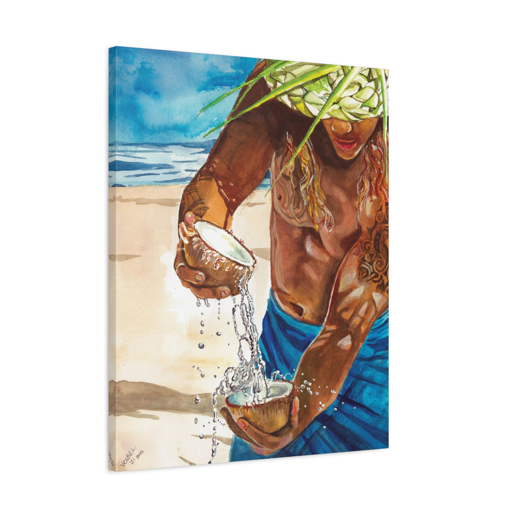 Coconut Water - Canvas Fine Art Print