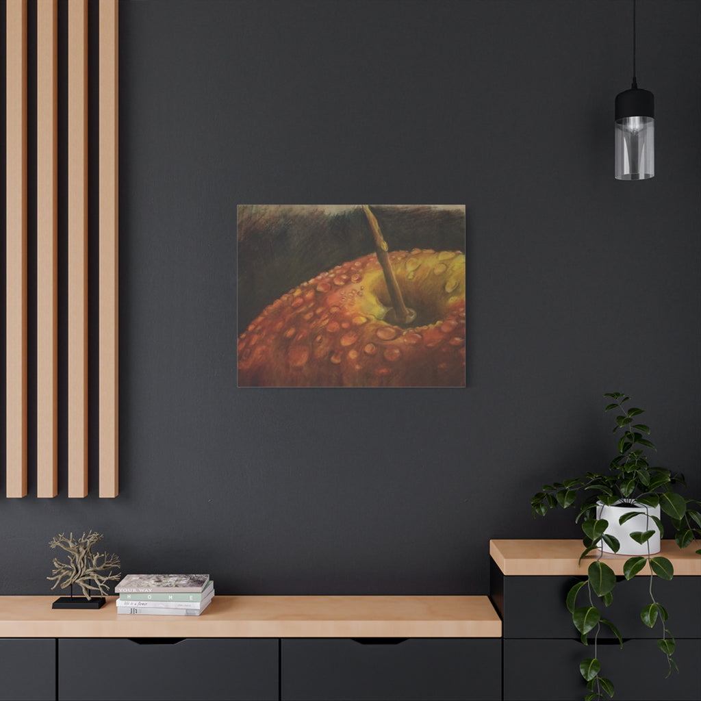 Apple Closeup - Canvas Fine Art Print