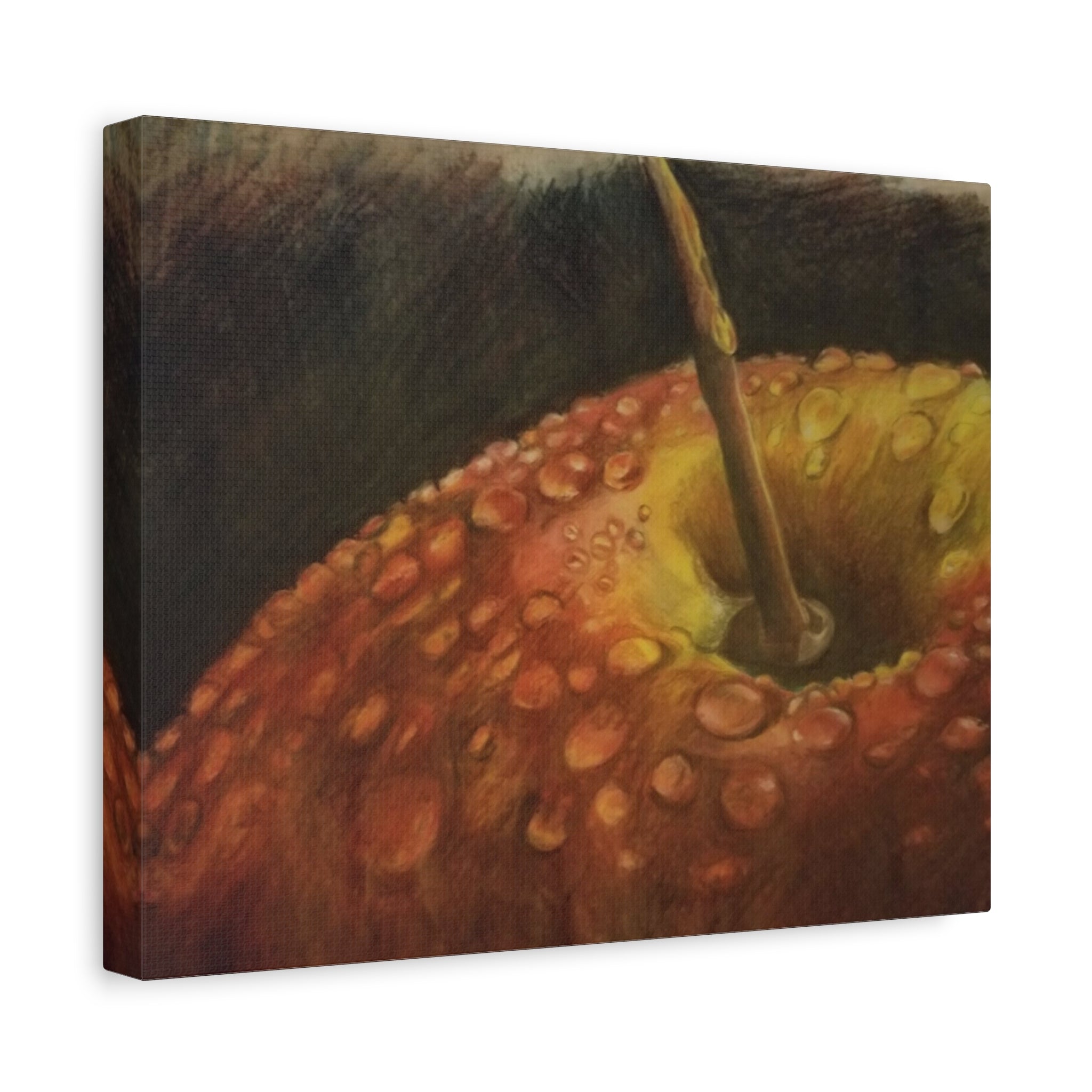 Apple Closeup - Canvas Fine Art Print