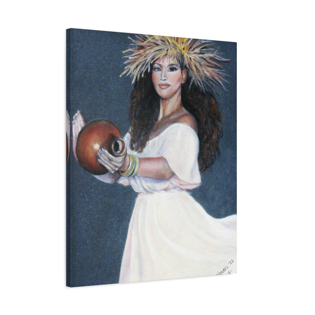 She Holds the Song - Canvas Fine Art Print