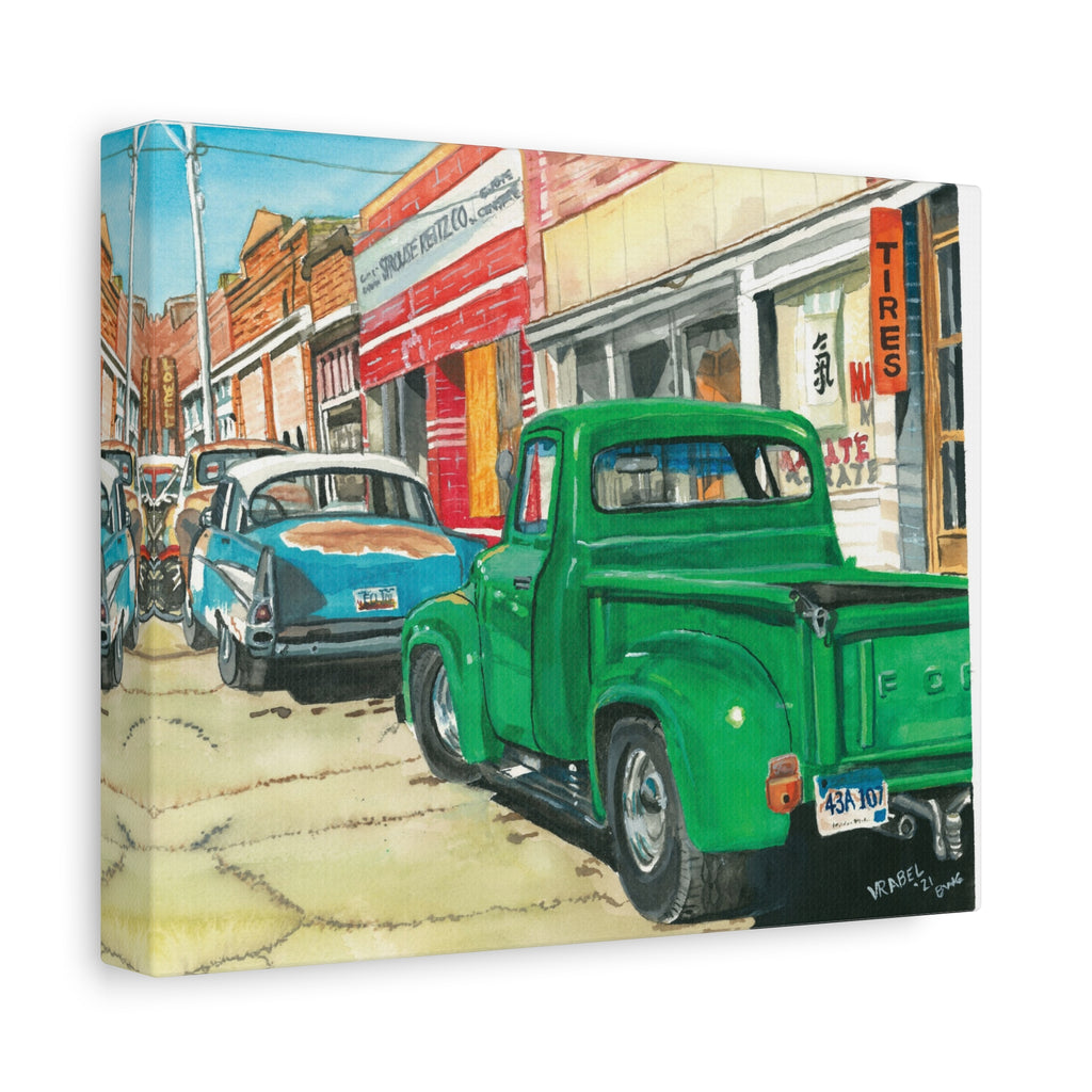 Standing on a Corner in Bisbee, Arizona - Canvas Fine Art Print