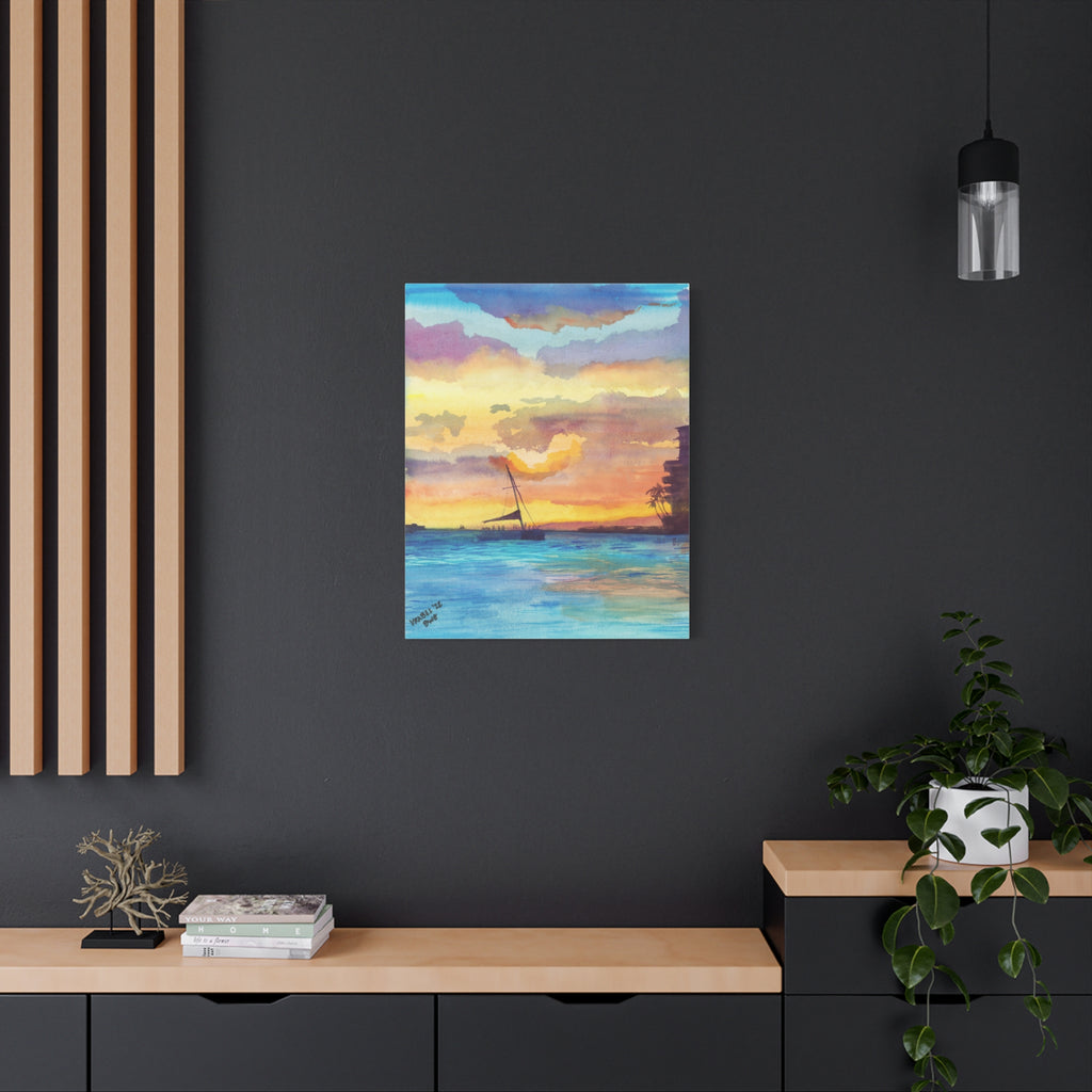 Afternoon Catamaran - Canvas Fine Art Print