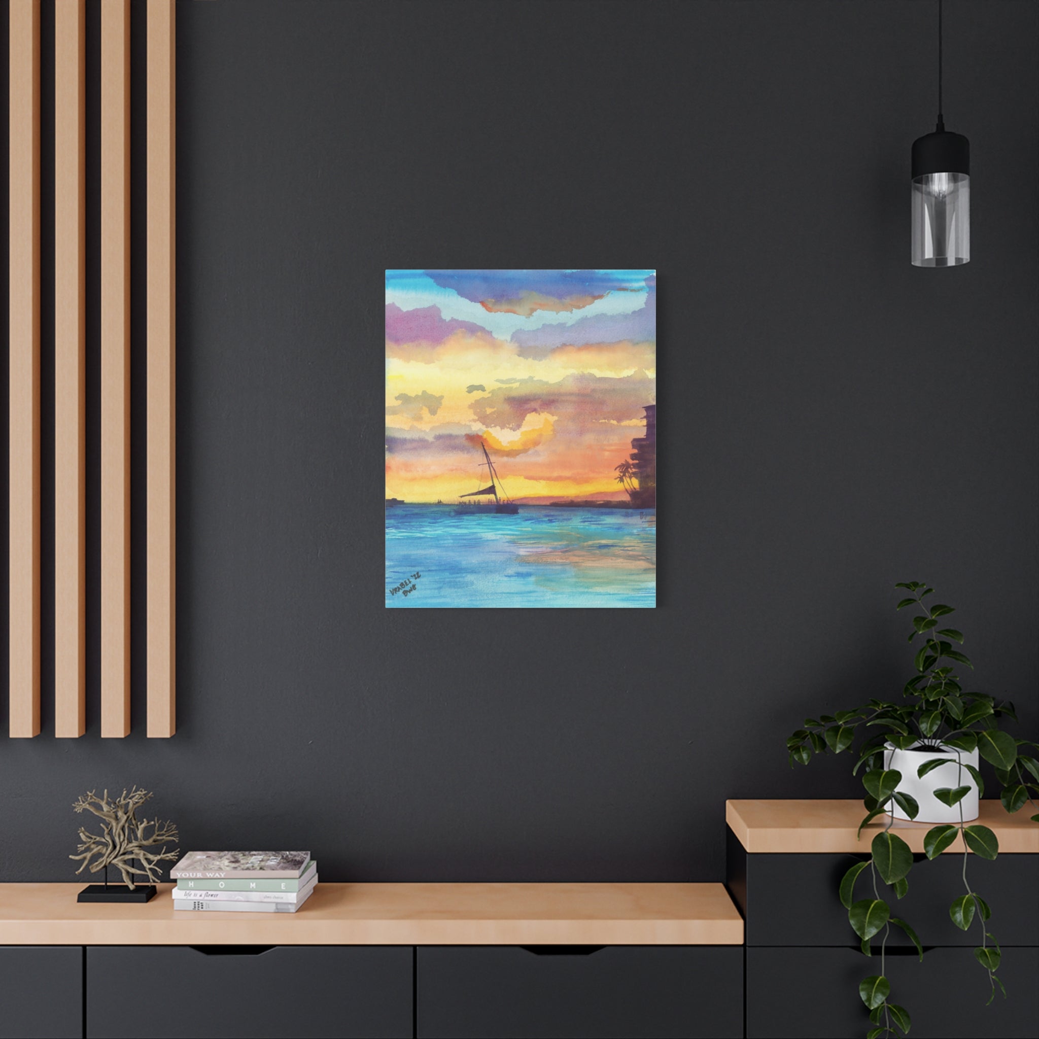 Afternoon Catamaran - Canvas Fine Art Print