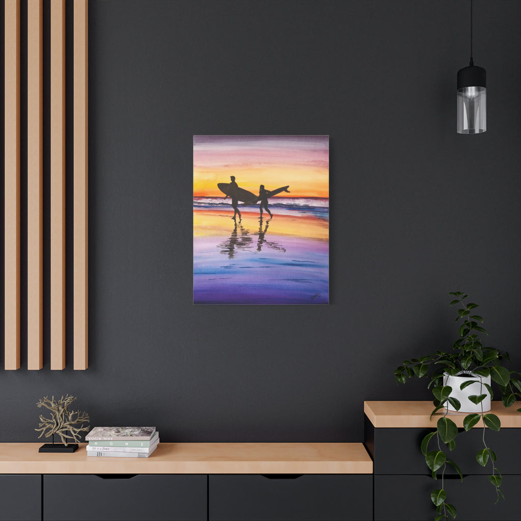 Surfboard Beach - Canvas Fine Art Print