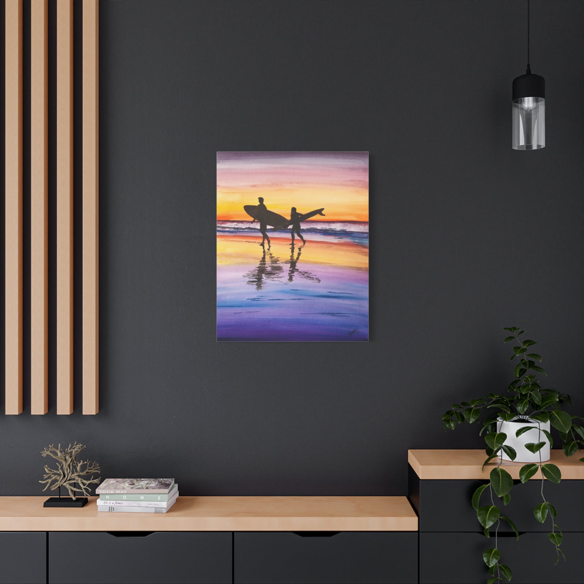 Surfboard Beach - Canvas Fine Art Print