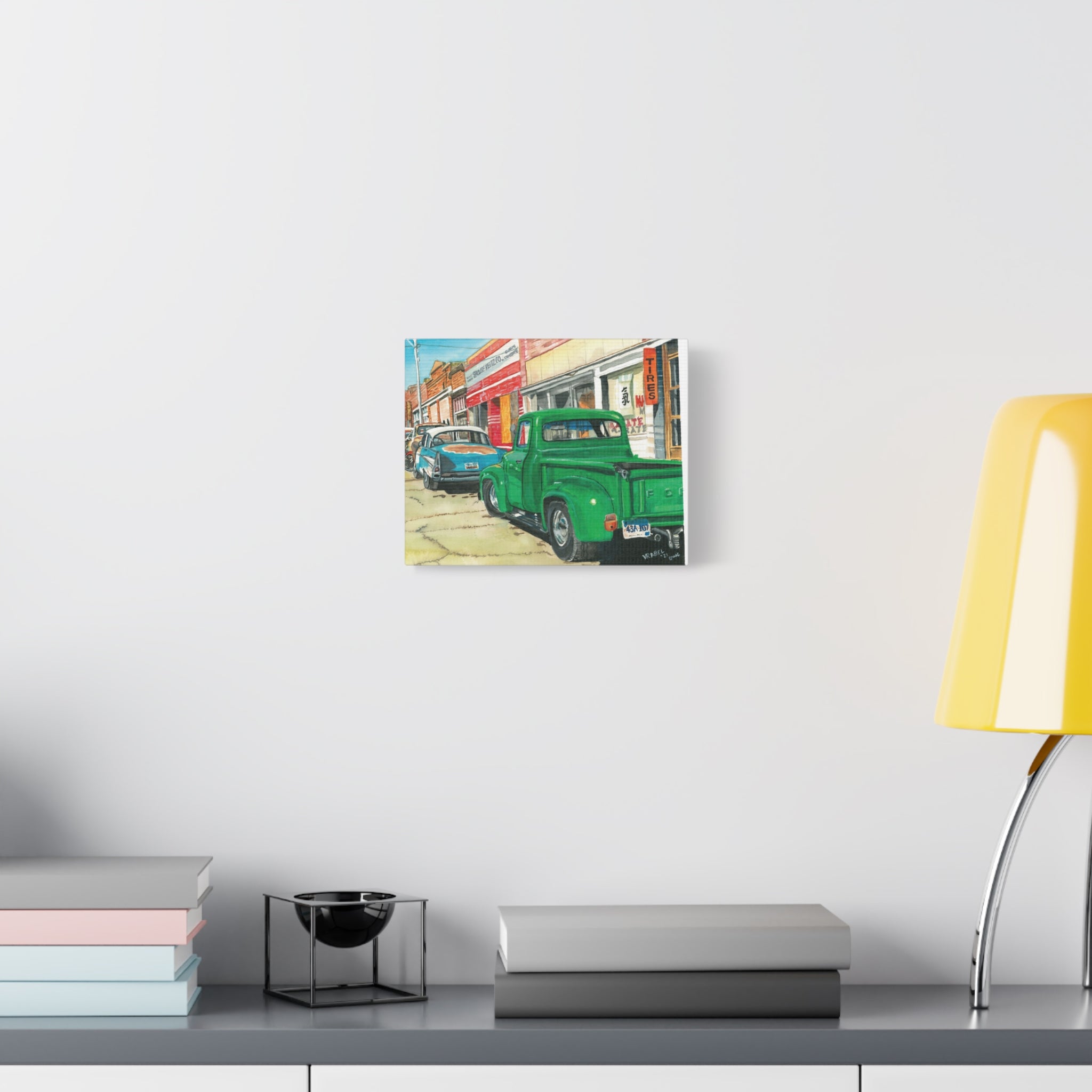 Standing on a Corner in Bisbee, Arizona - Canvas Fine Art Print