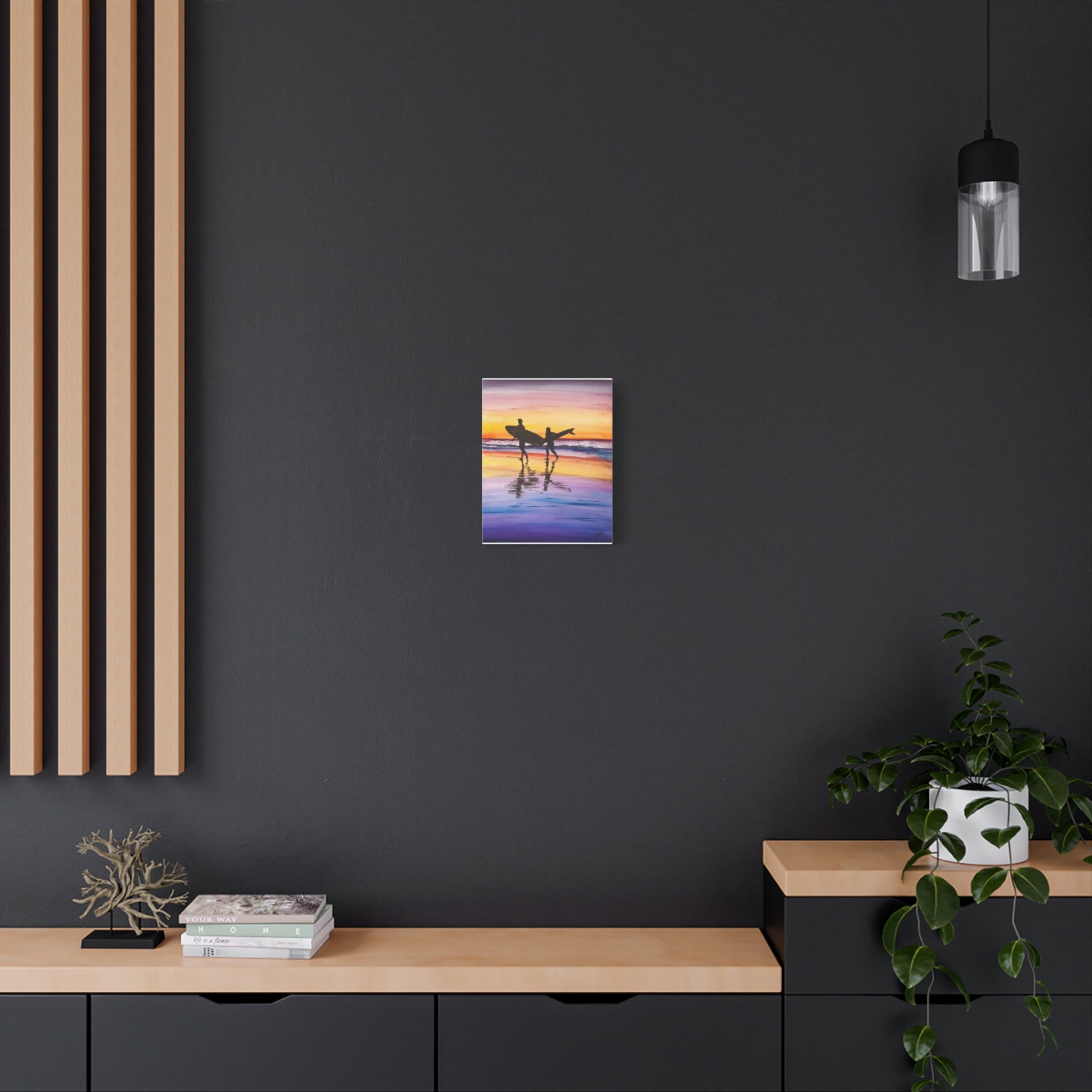 Surfboard Beach - Canvas Fine Art Print