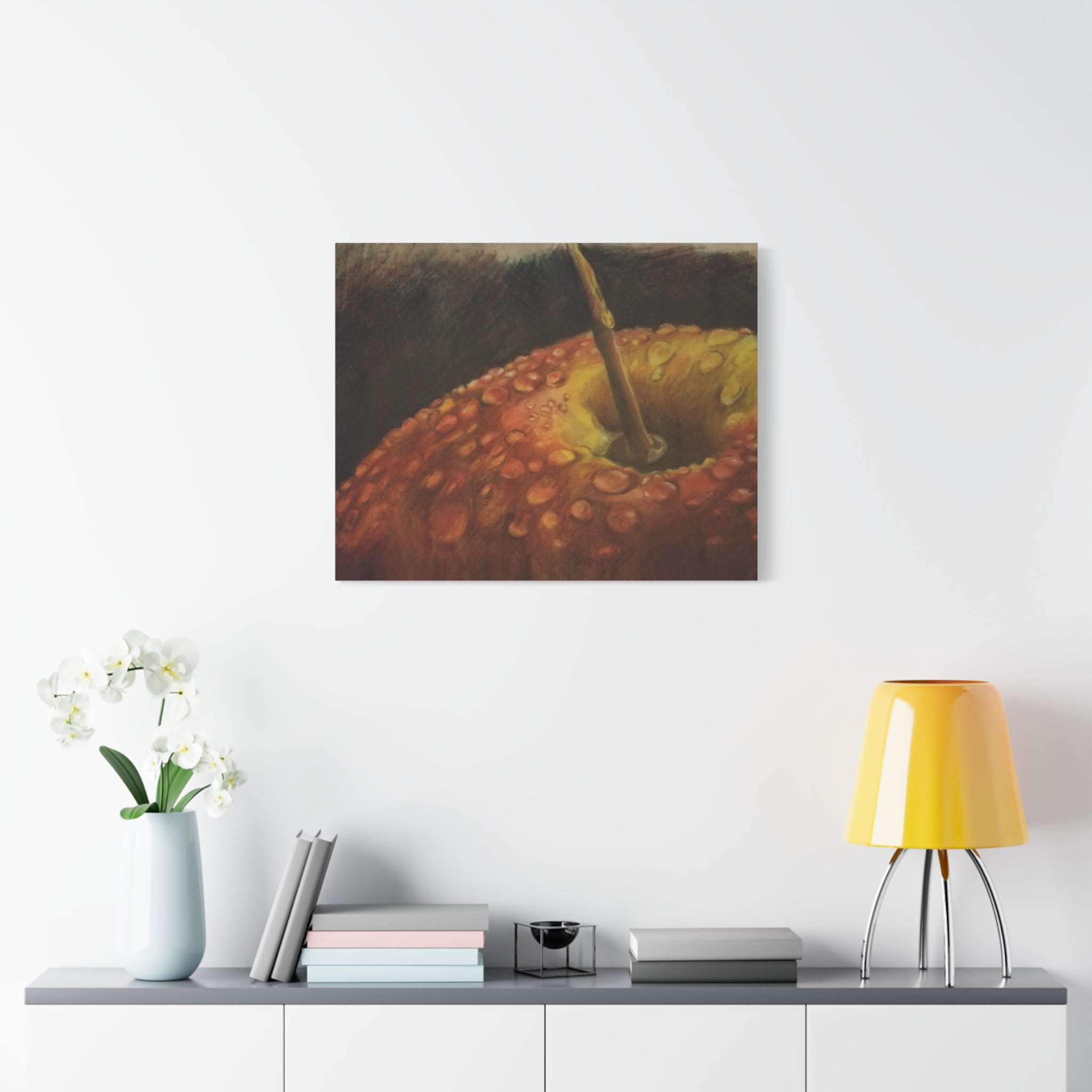 Apple Closeup - Canvas Fine Art Print
