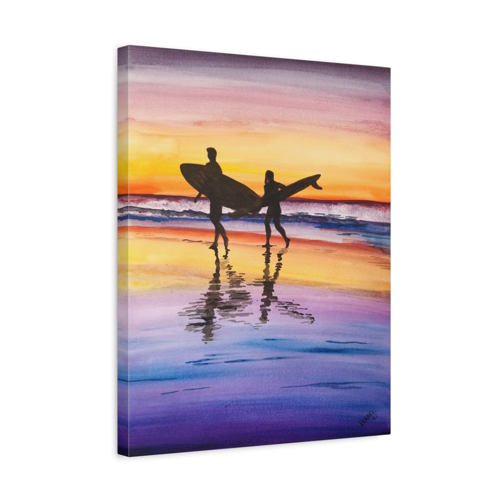 Surfboard Beach - Canvas Fine Art Print