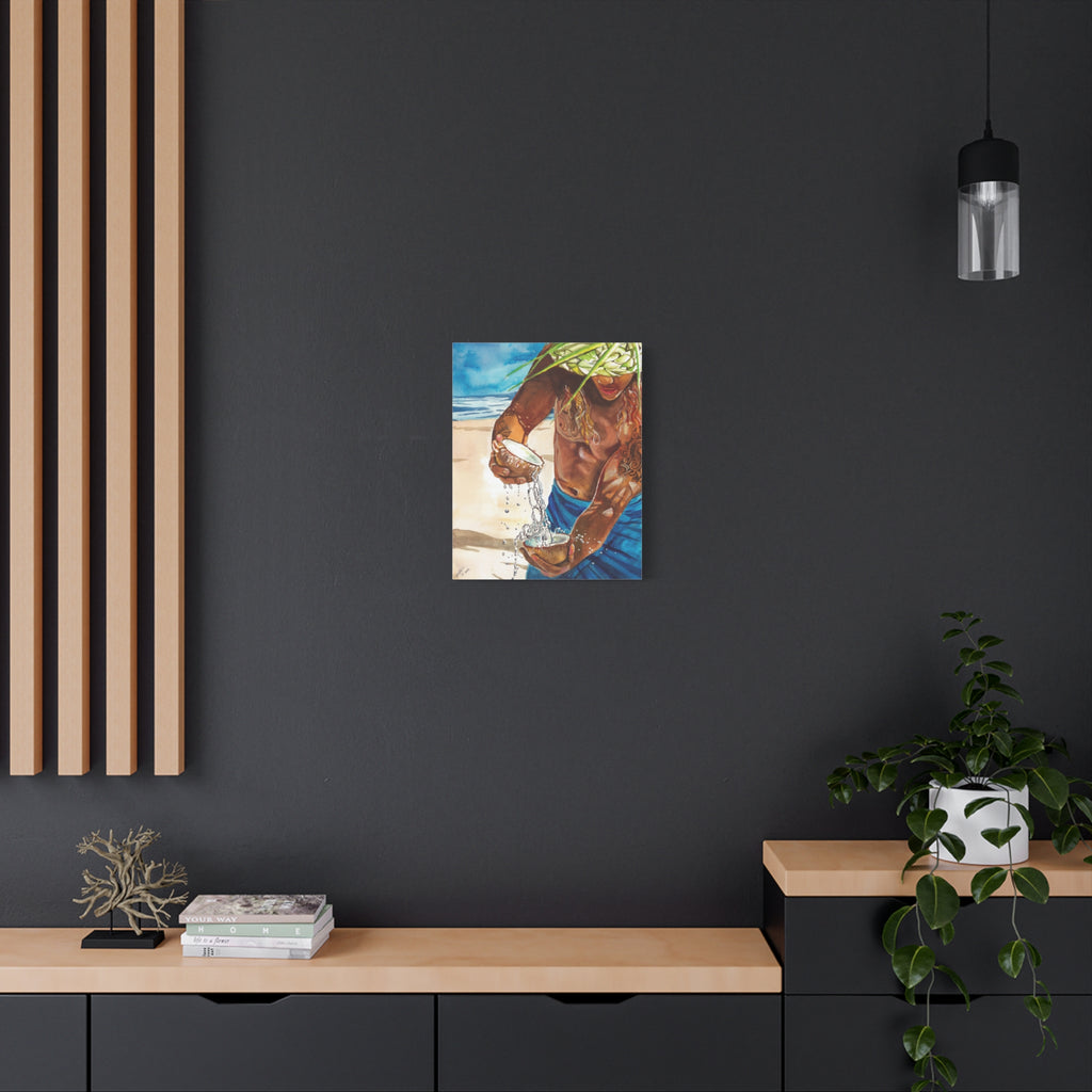 Coconut Water - Canvas Fine Art Print