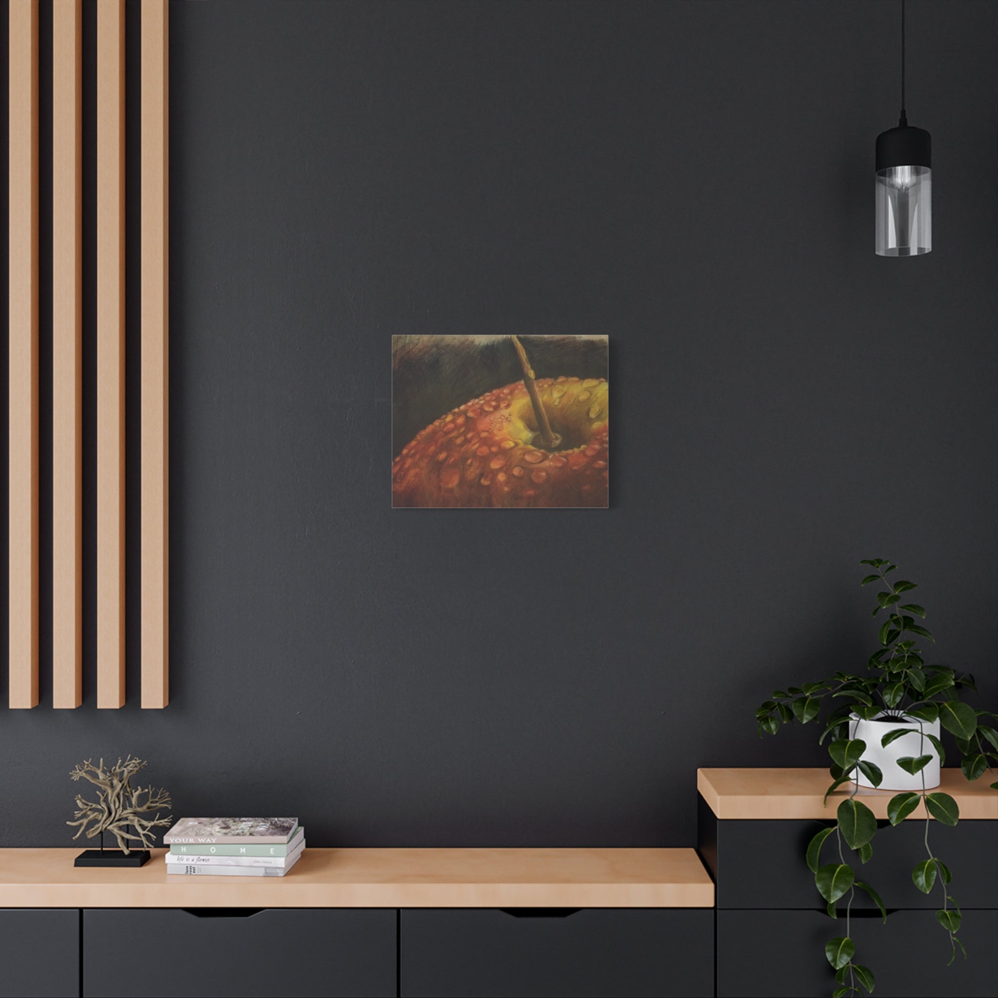 Apple Closeup - Canvas Fine Art Print