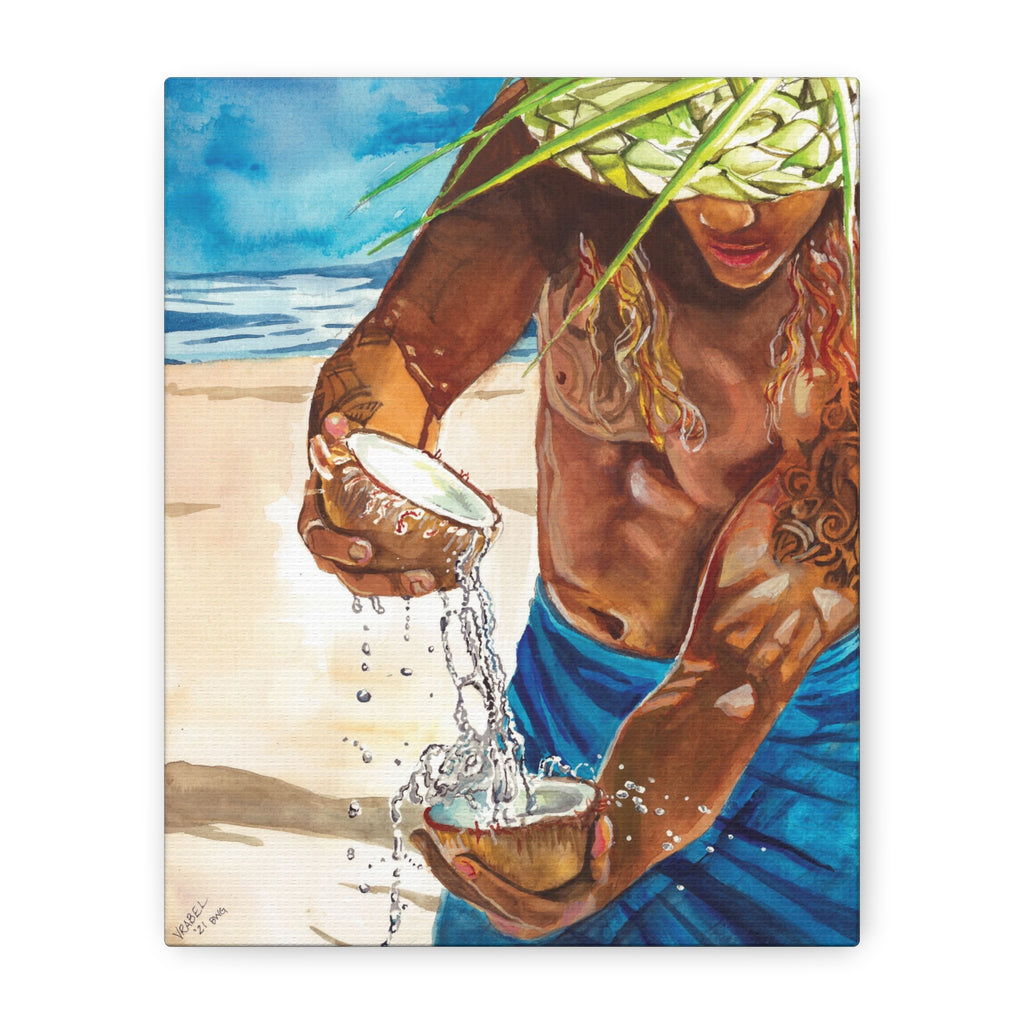 Coconut Water - Canvas Fine Art Print